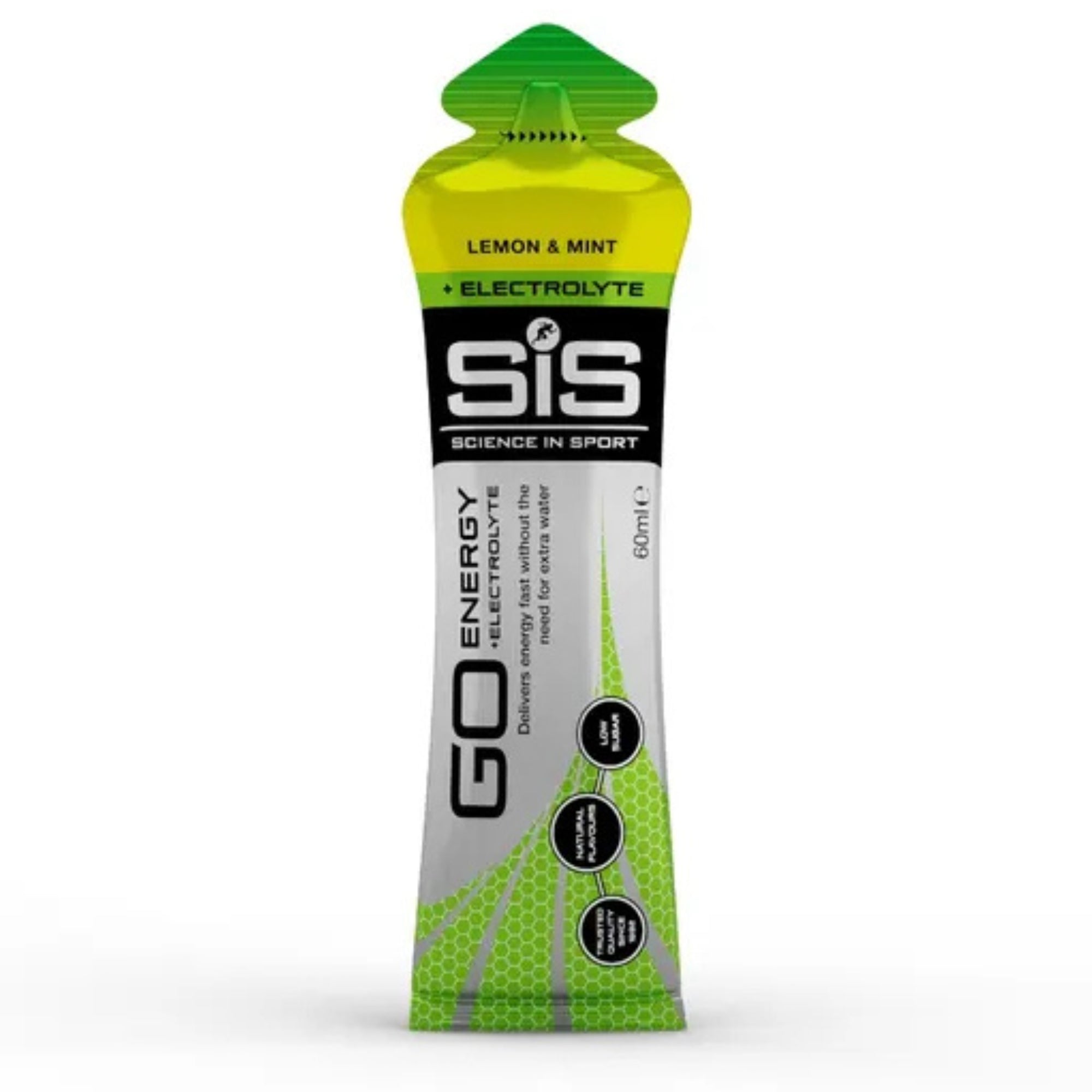 SiS Go Isotonic Energygel + Electrolyte Lemon & Mint - productverpakking #Inhoud_1_stuk