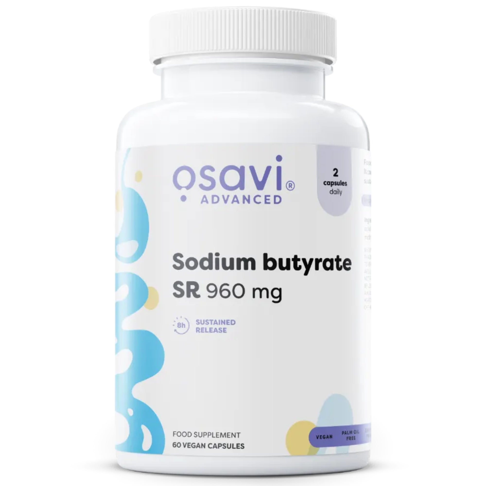 Natriumbutyraat Slow Release 960mg | 120 Capsules | Osavi