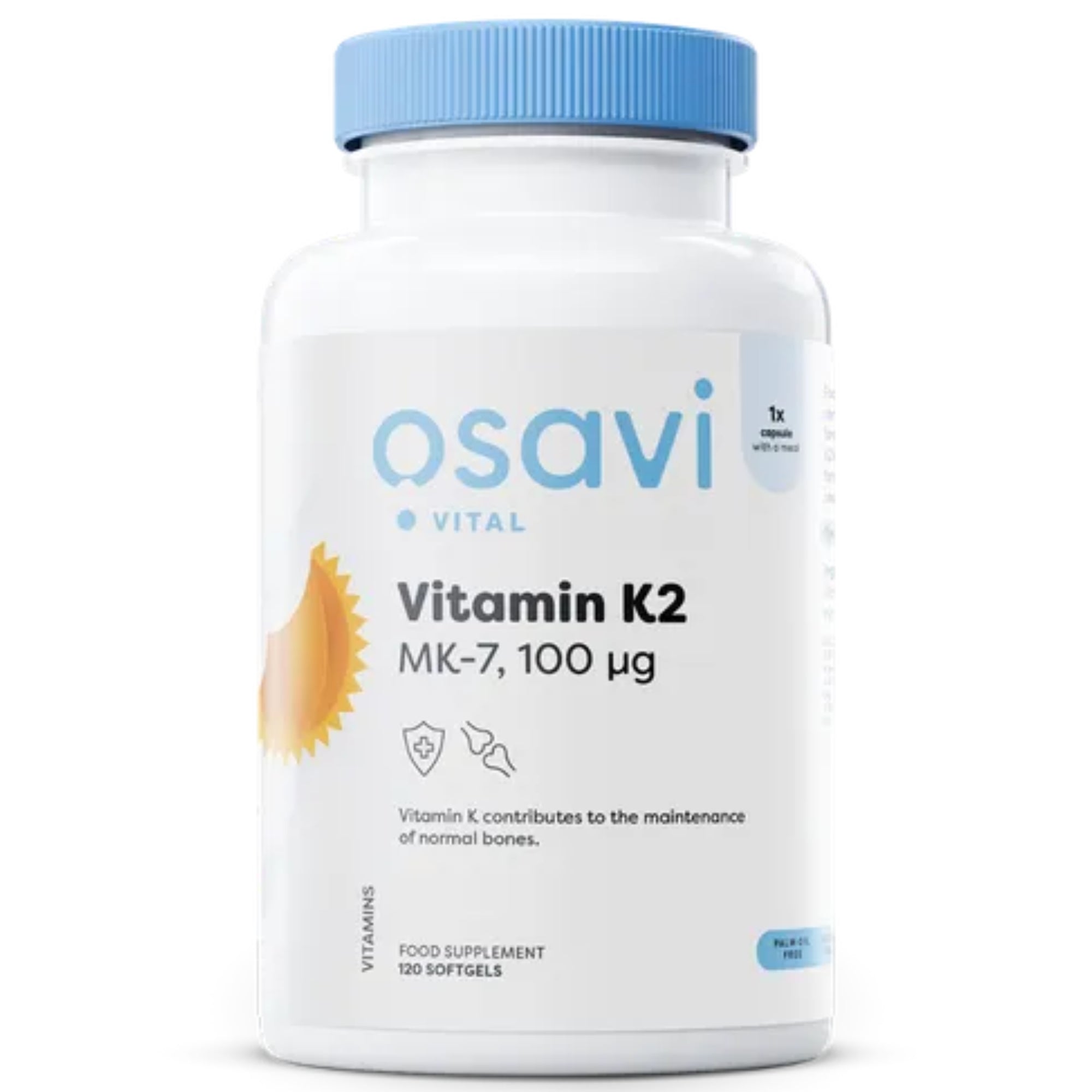 Vitamine K2 MK-7 100mcg | 120 Softgels | Osavi