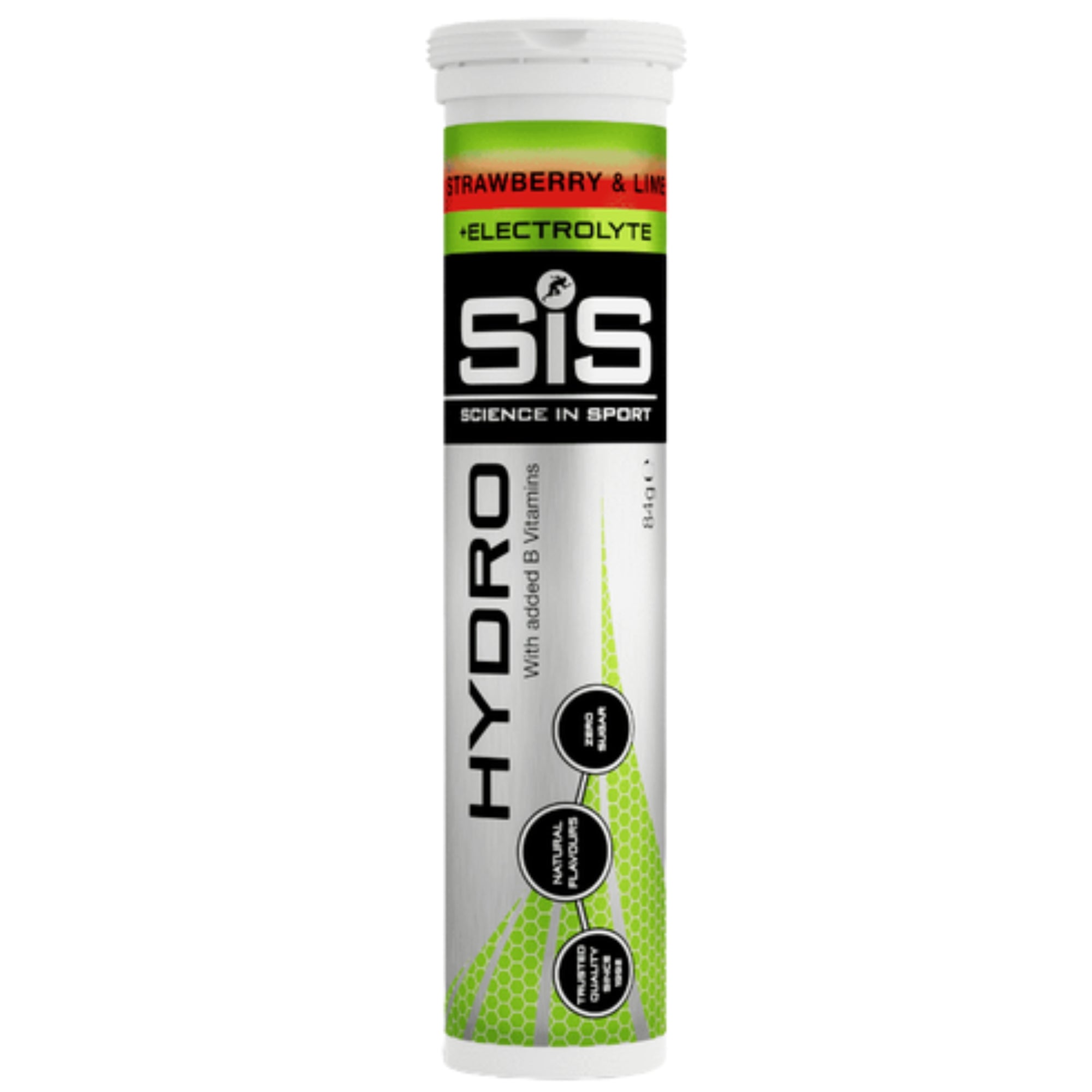 #Inhoud_1_stuk SiS Hydro Tablets Strawberry & Lime tube - 20 bruistabletten met natrium kalium calcium en magnesium