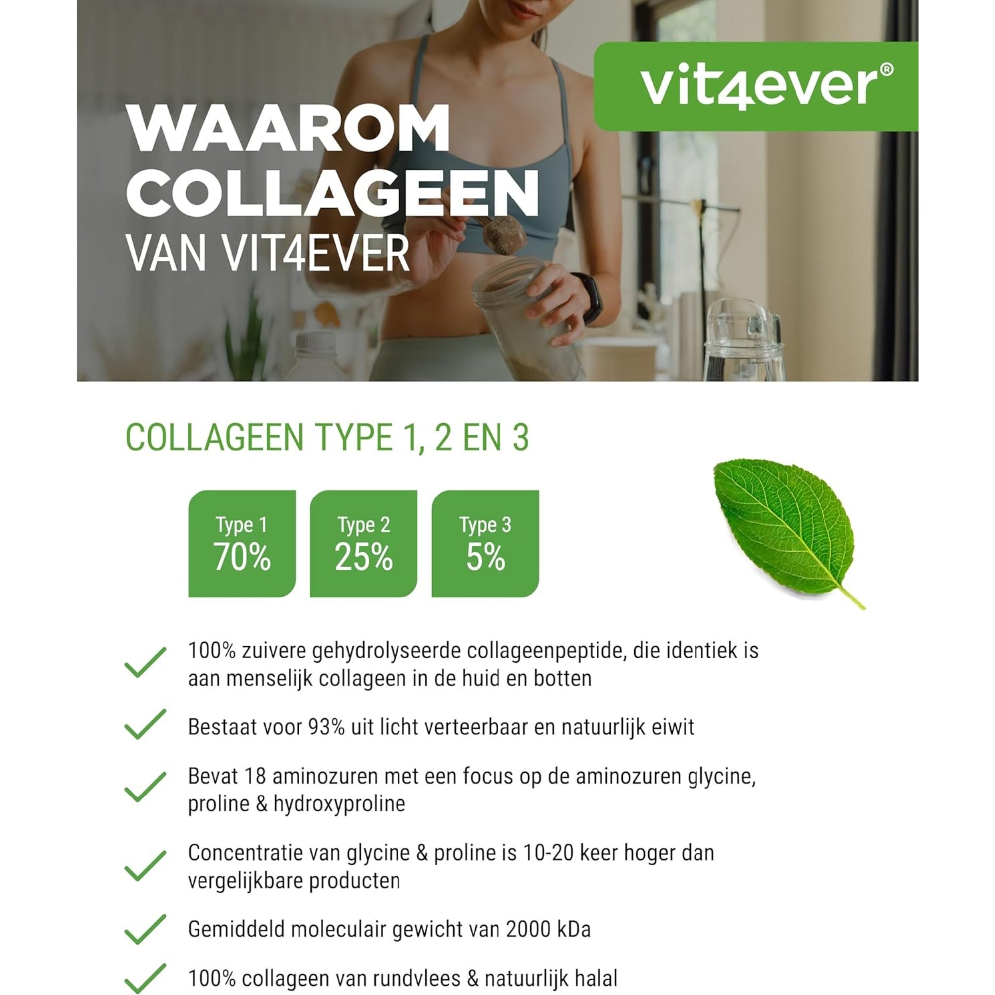 Rinderkollagen 3000 mg | 300 Tabletten | Typ 1, 2 &amp; 3 | Vit4ever