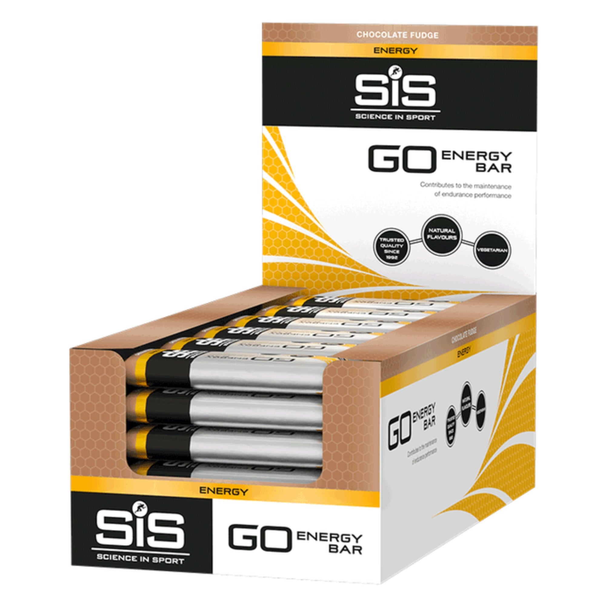 SiS GO Energy Bar Mini Chocolate Fudge 30-pack verpakking - Energiereep met 25g koolhydraten per reep.