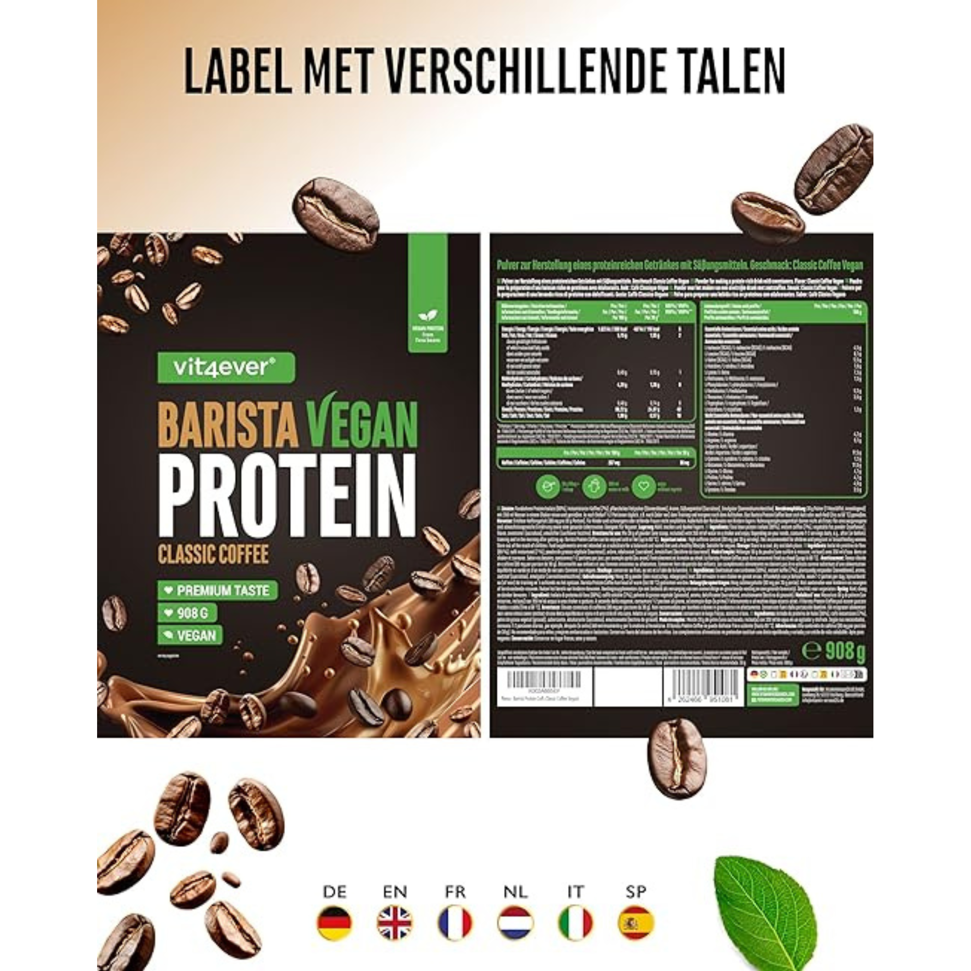 Vegan Barista Whey Classic - 908g | Vit4ever