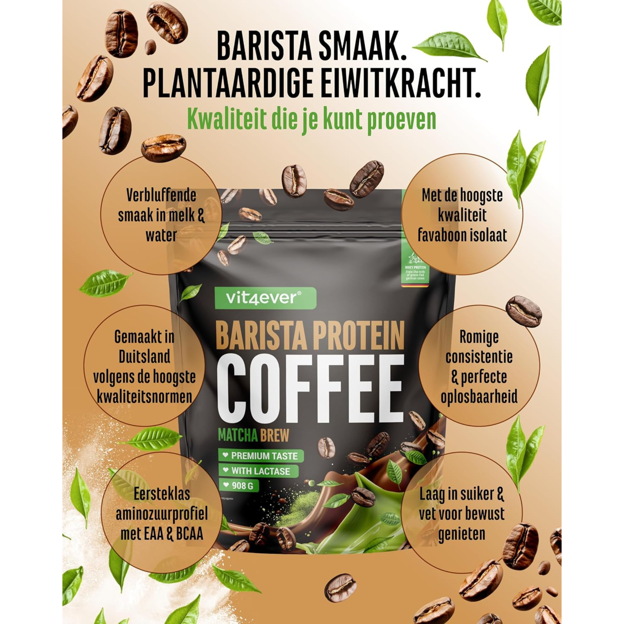 Vegan Barista Whey Matcha - 908g | Vit4ever