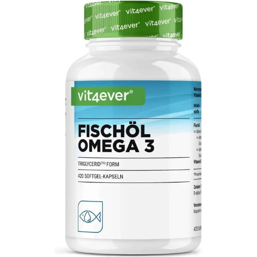 Omega 3 Visolie Triglyceride Vorm | 420 Capsules | Vit4ever
