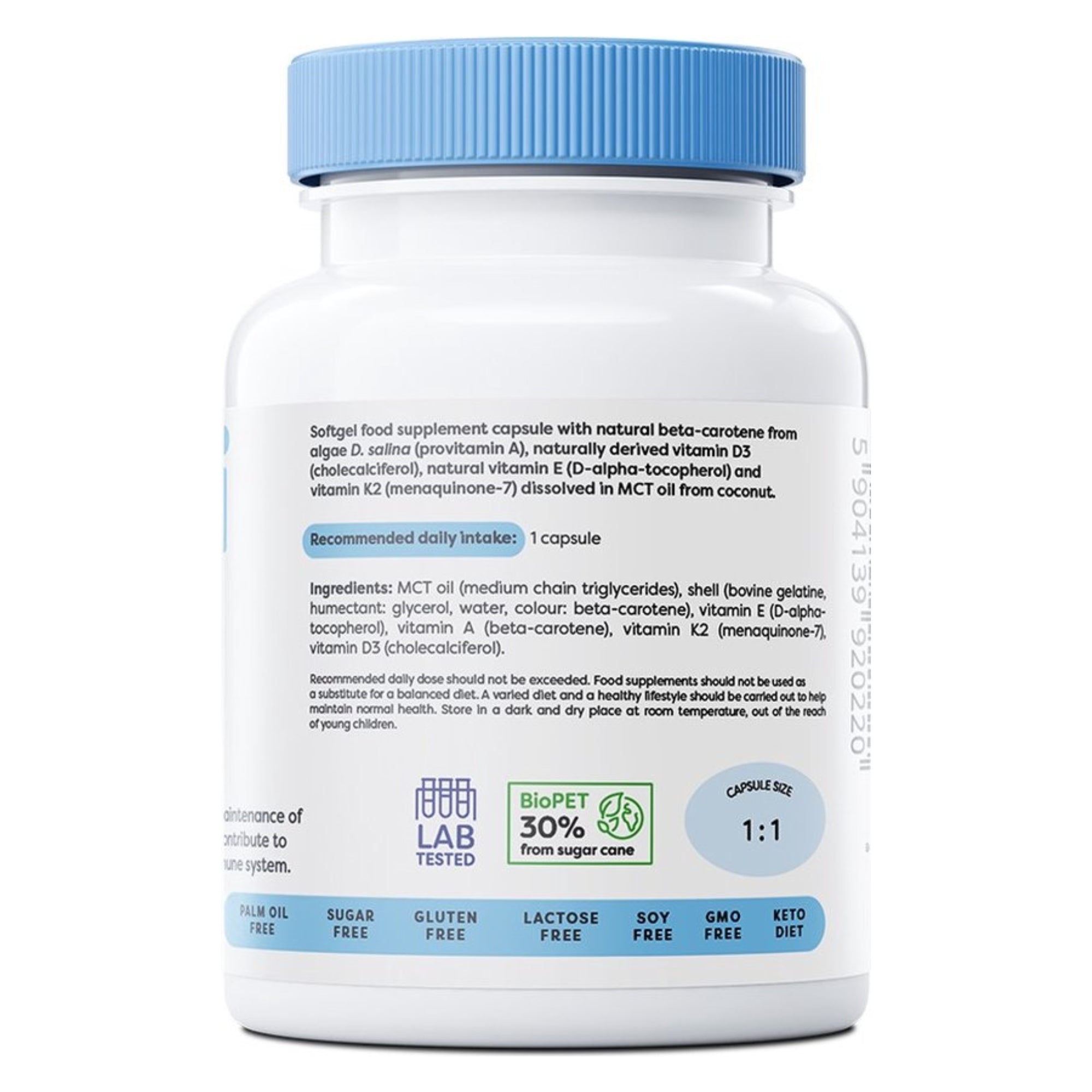 ADEK Vitamins (A+D3+E+K2) | 60 softgels | Osavi