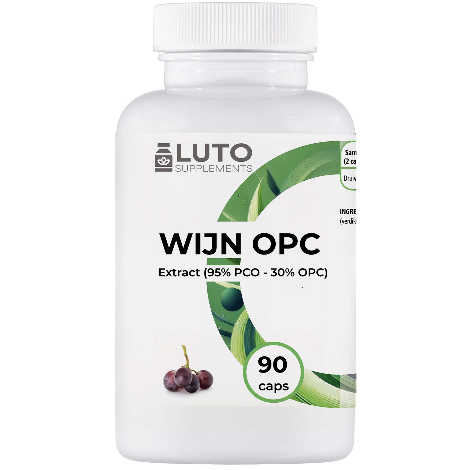 OPC Druivenpitextract (95% PCO - 30% OPC) | 90 capsules | LUTO Supplements