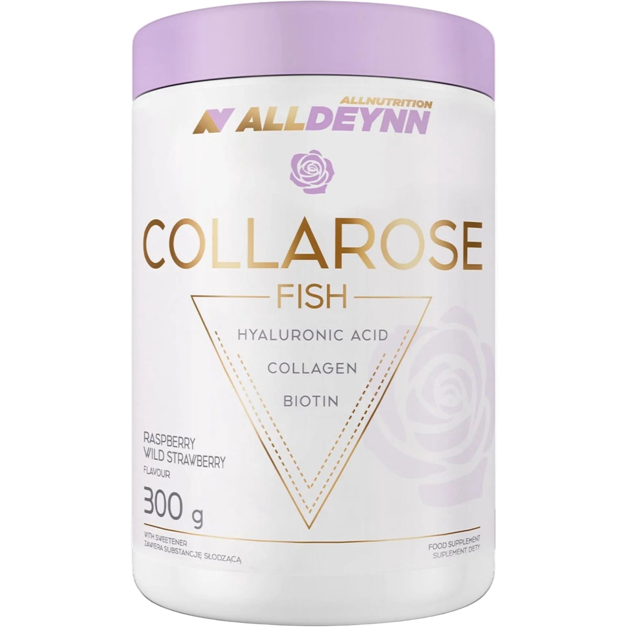 AllDeynn Collarose Fish Raspberry Wild Strawberry viscollageen poeder 300 gram