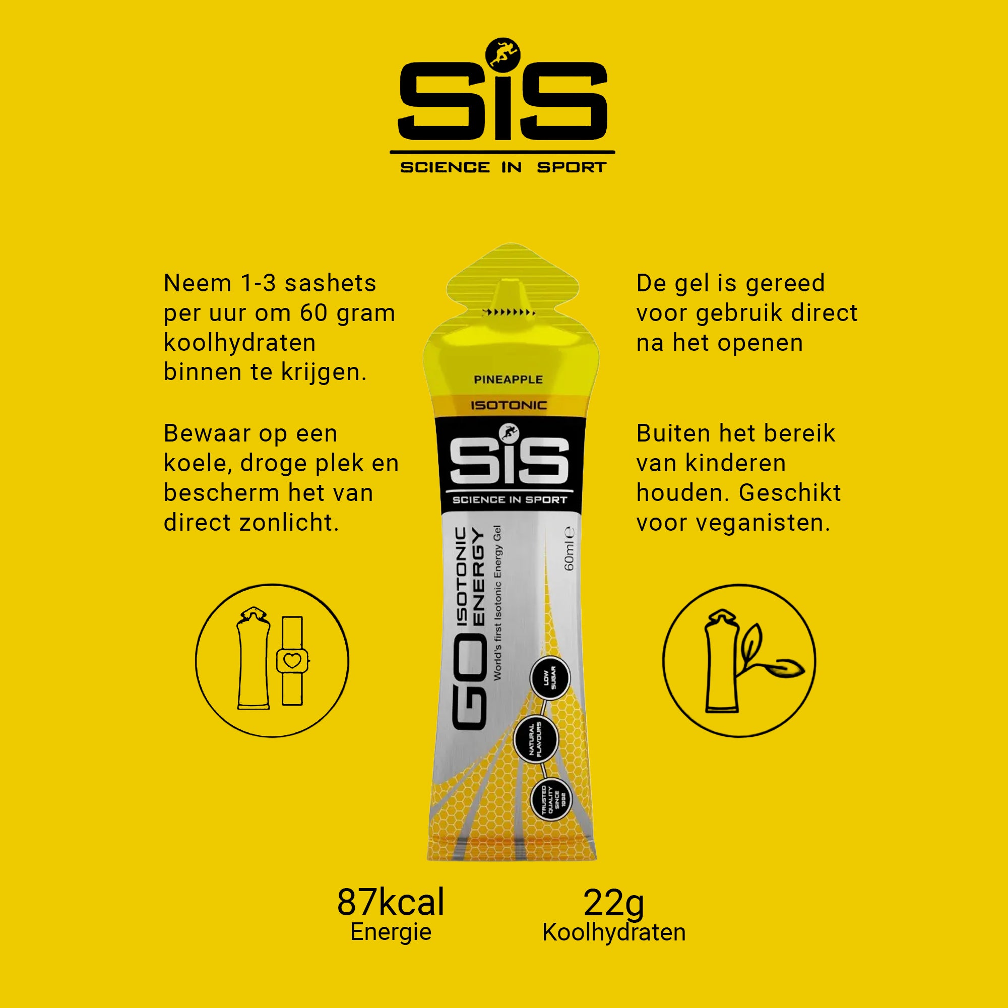 SiS Go Isotonic Energy Gel | Pineapple