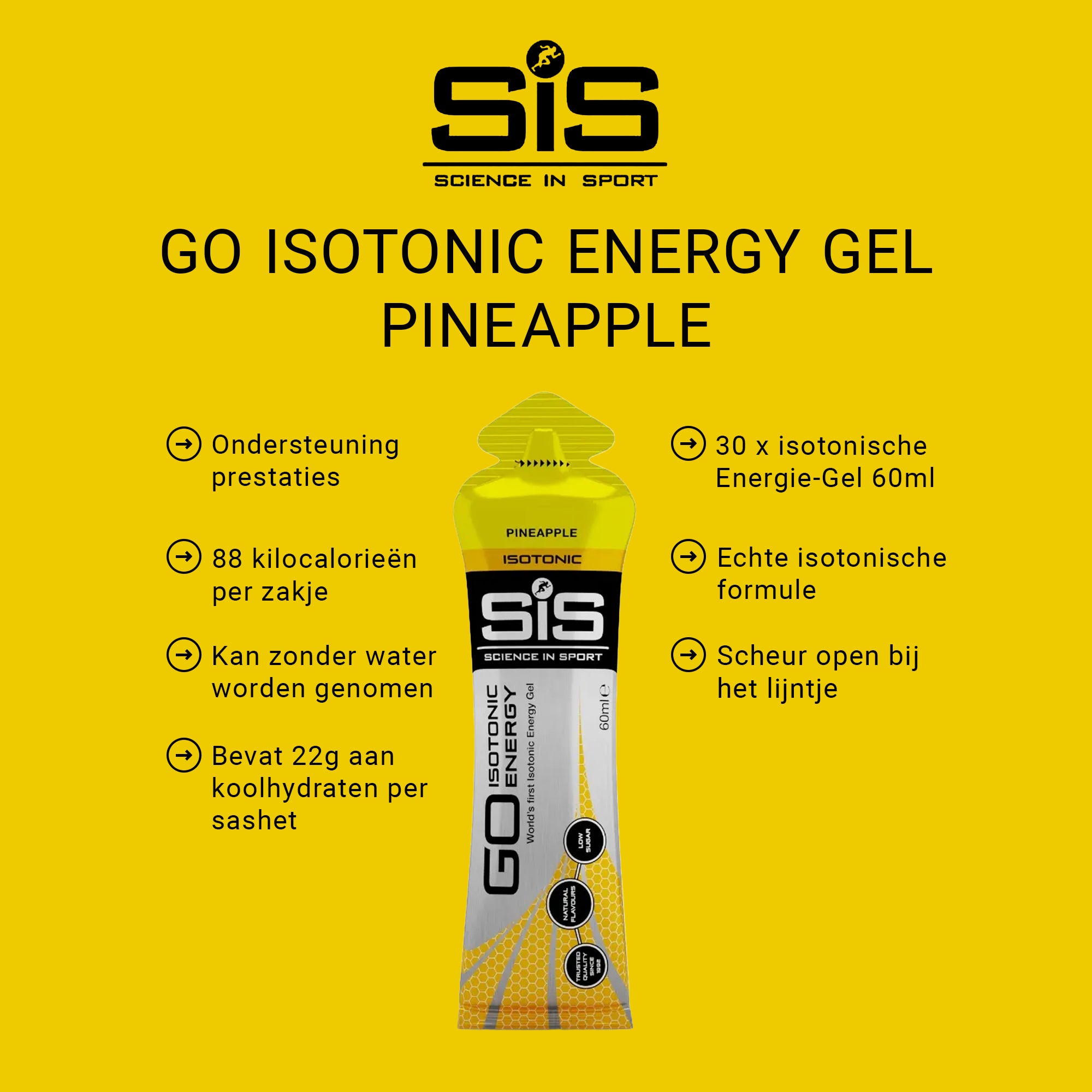 SiS Go Isotonic Energy Gel | Pineapple