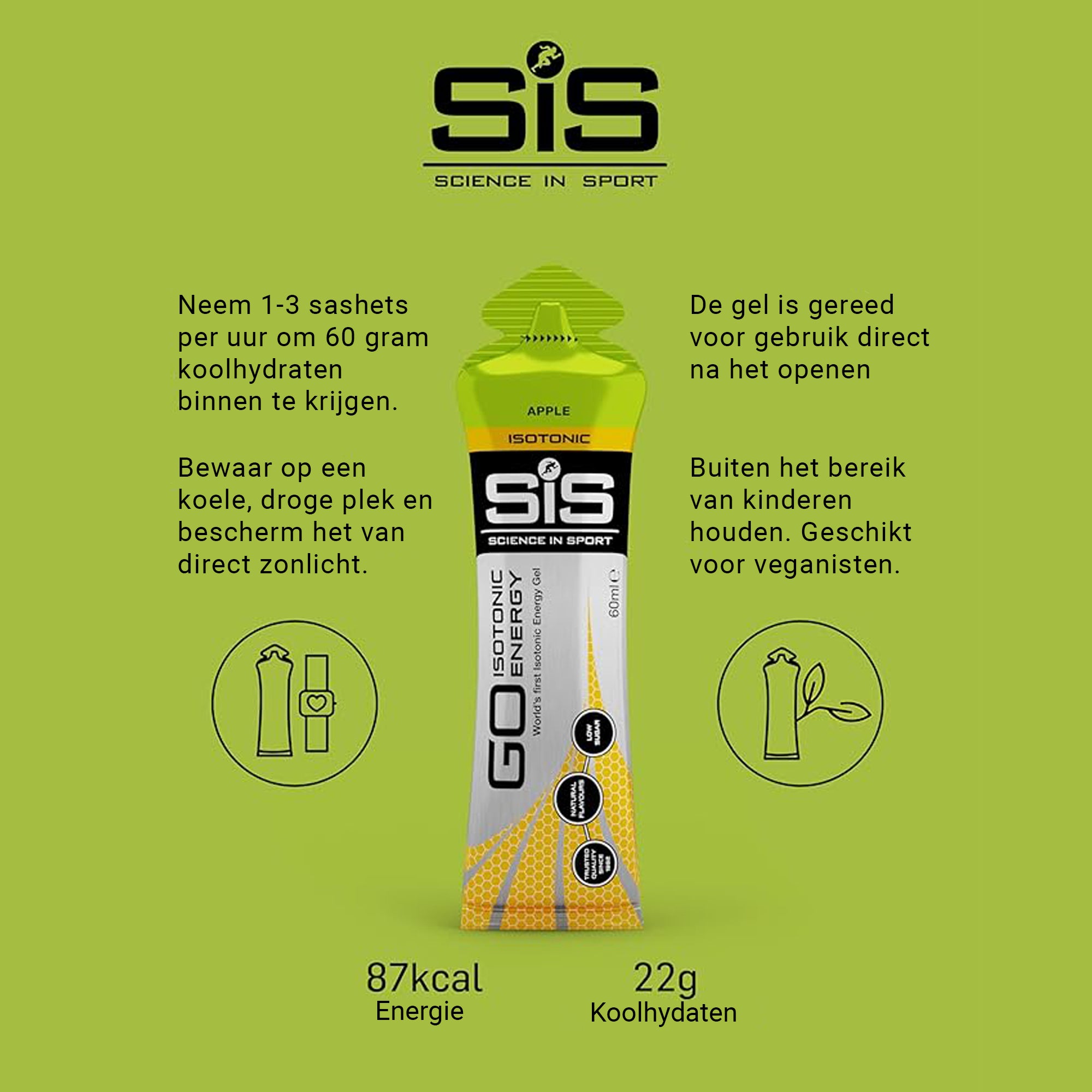 SiS Go Isotonic Energy Gel | Apple