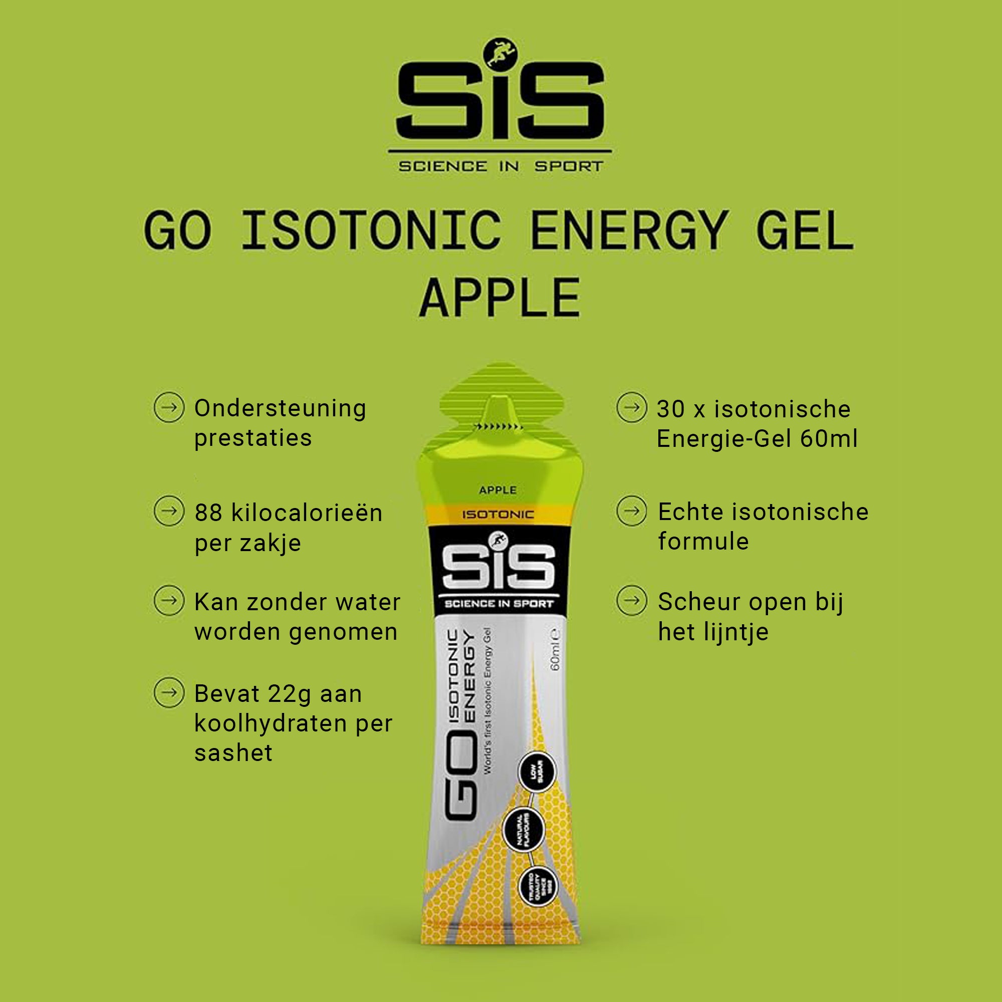 SiS Go Isotonic Energy Gel | Apple