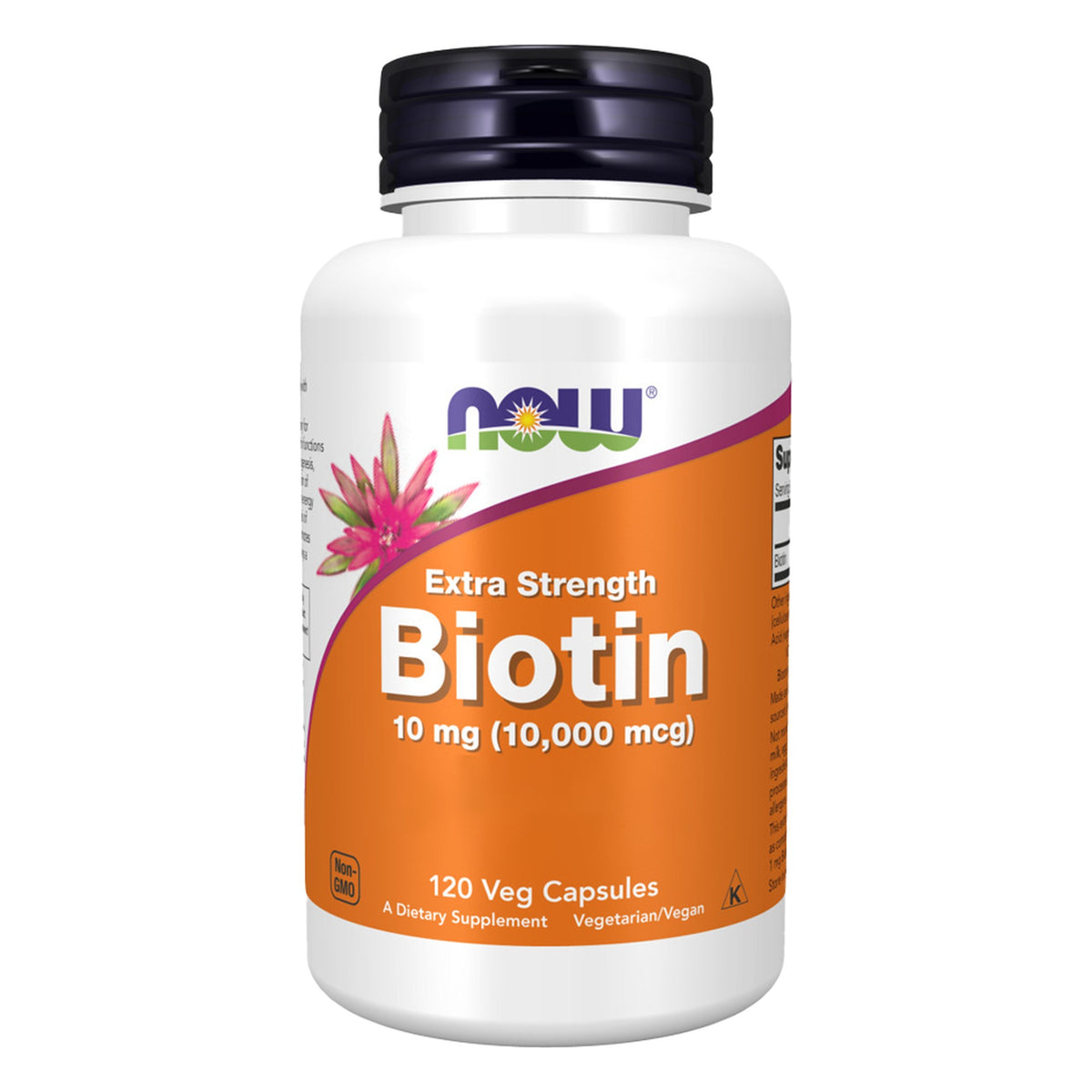 Biotine 10mg | 120 Capsules | NOW Foods