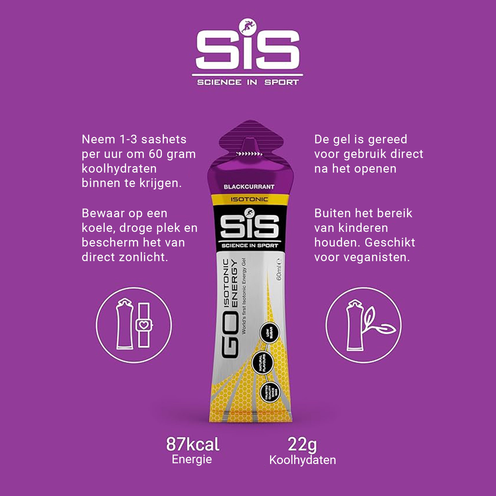 SiS Go Isotonic Energy Gel | Blackcurrant