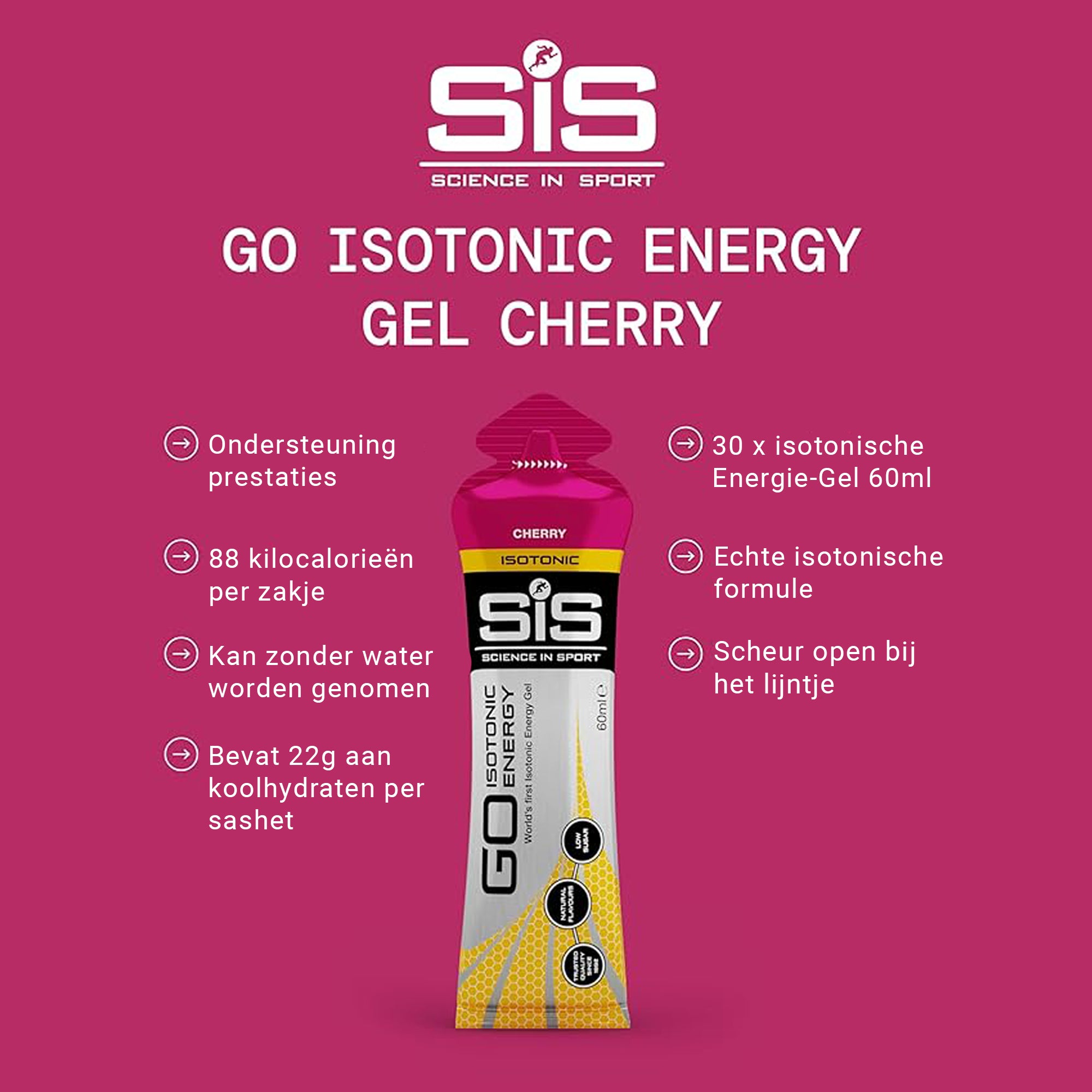 SiS Go Isotonic Energy Gel | Cherry
