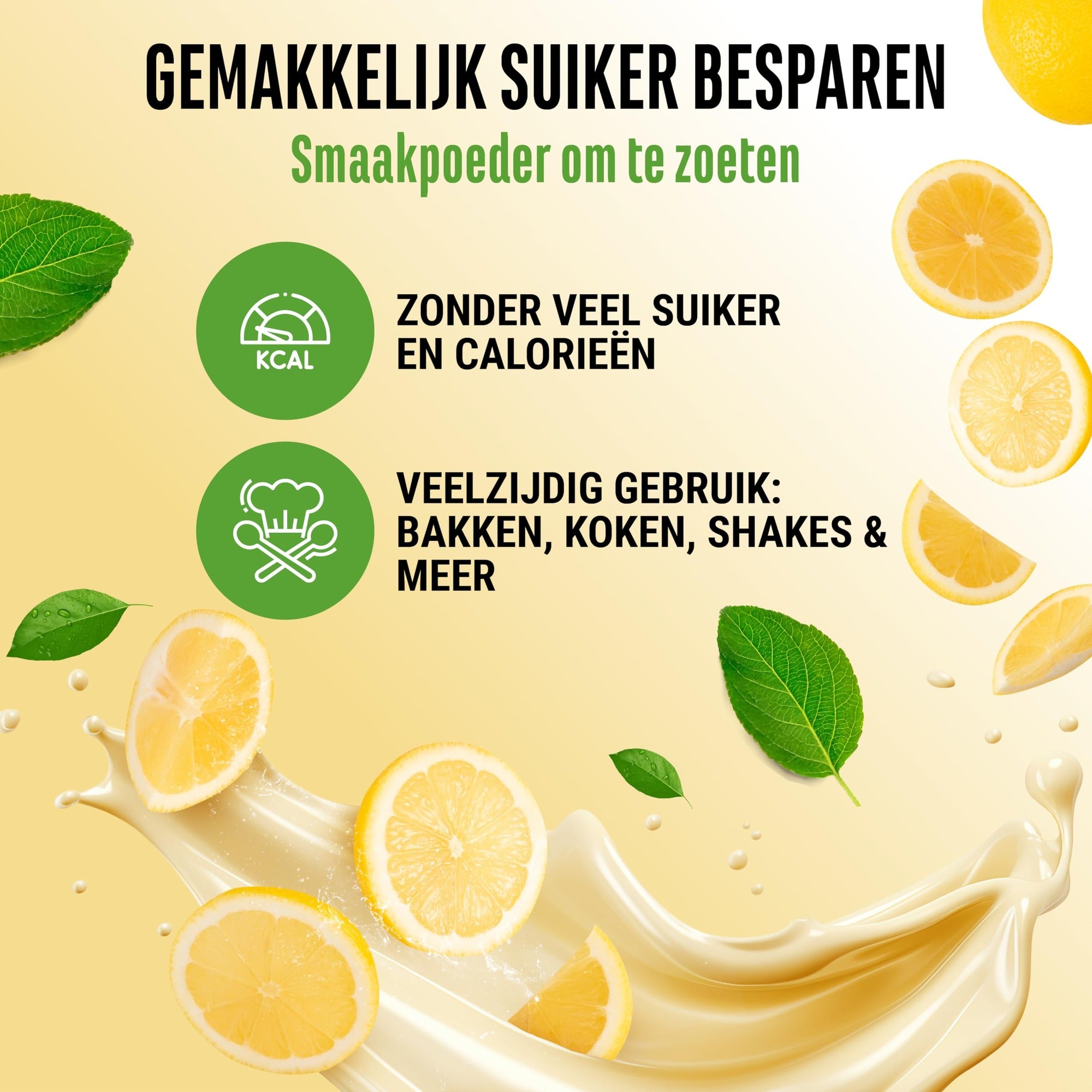 Vit4ever Flavor Craft Citroen sorbet 250 g smaakpoeder met 50 porties en romige consistentie