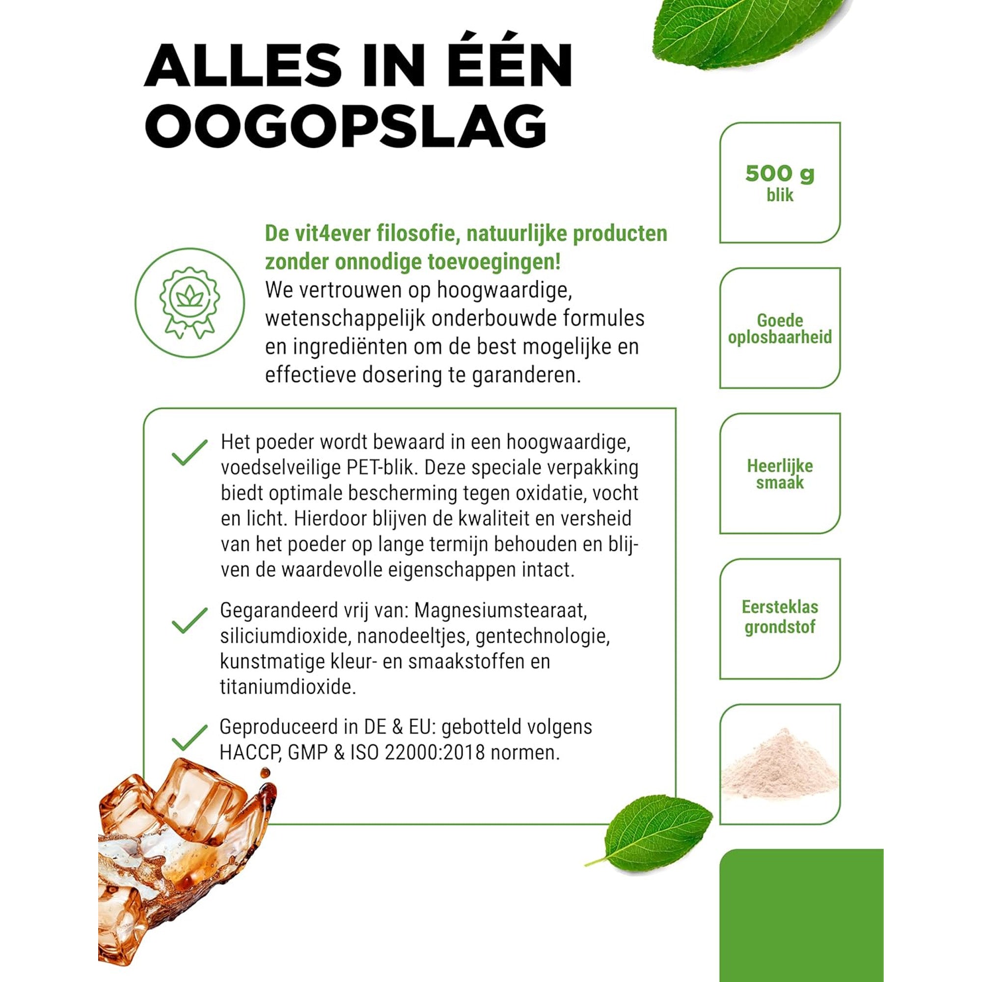 Collageen Plus Poeder | 500g | Vit4ever