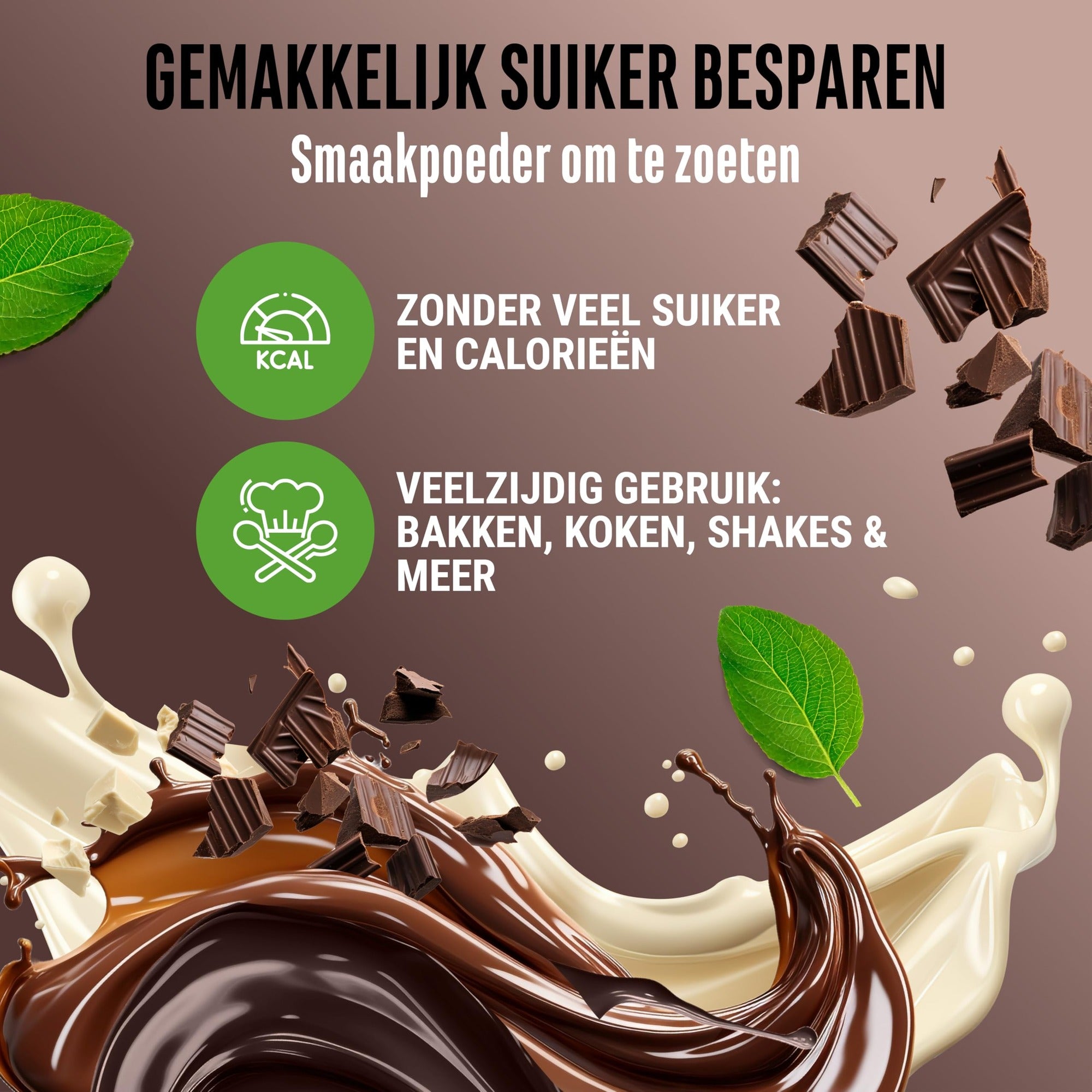 Vit4ever Flavor Craft Drievoudige chocolade 250 g smaakpoeder met 50 porties en romige consistentie