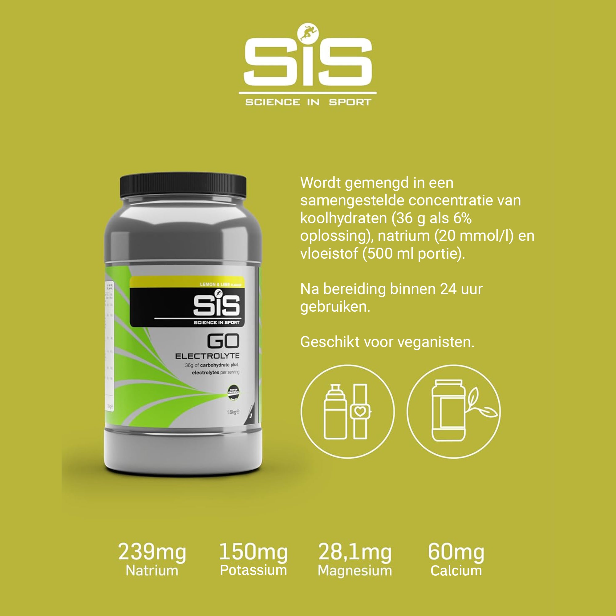 SiS Go Electrolyte | Elektrolyten + Koolhydraten | Lemon