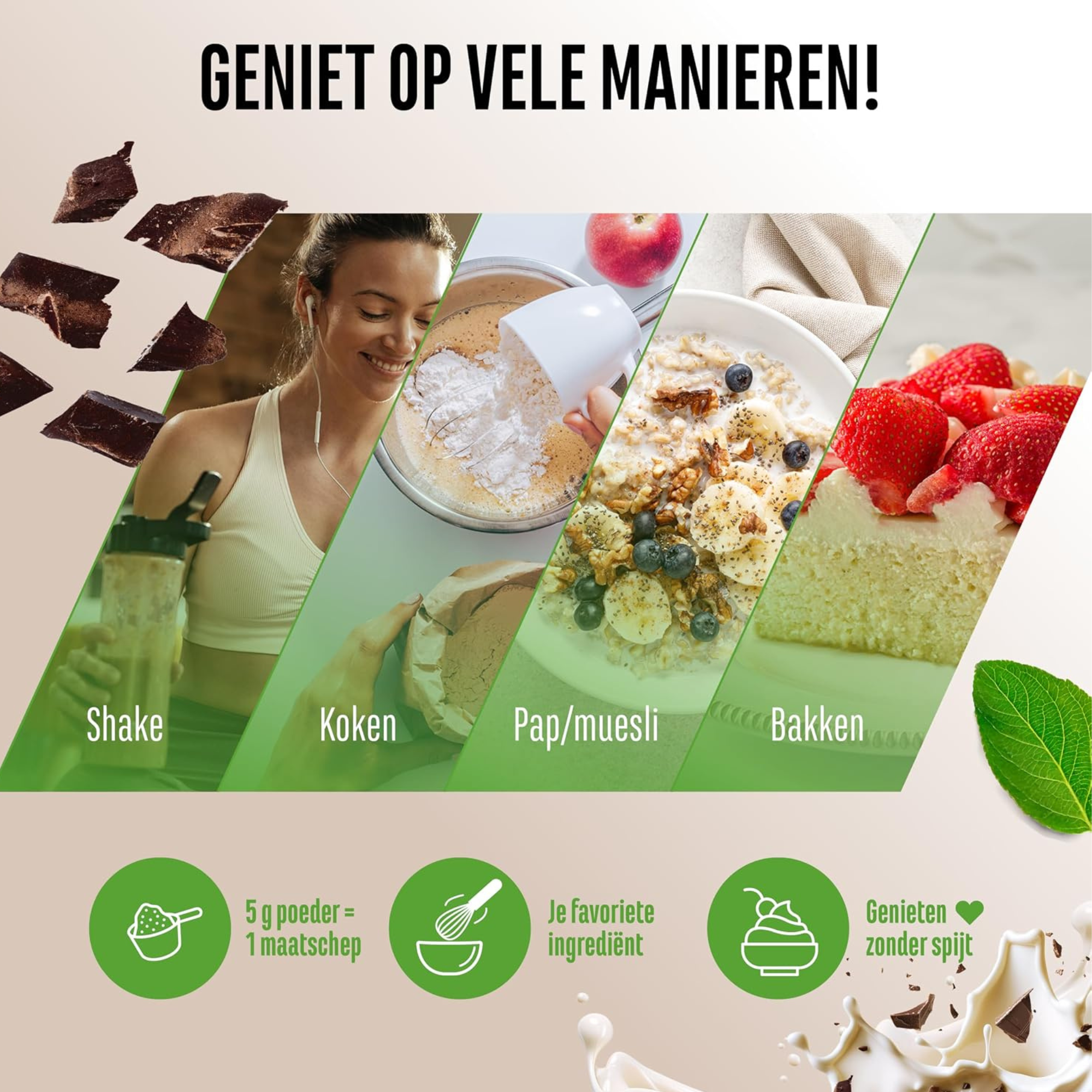 Flavor Craft Stracciatella Smaakpoeder | 250g | Vit4ever
