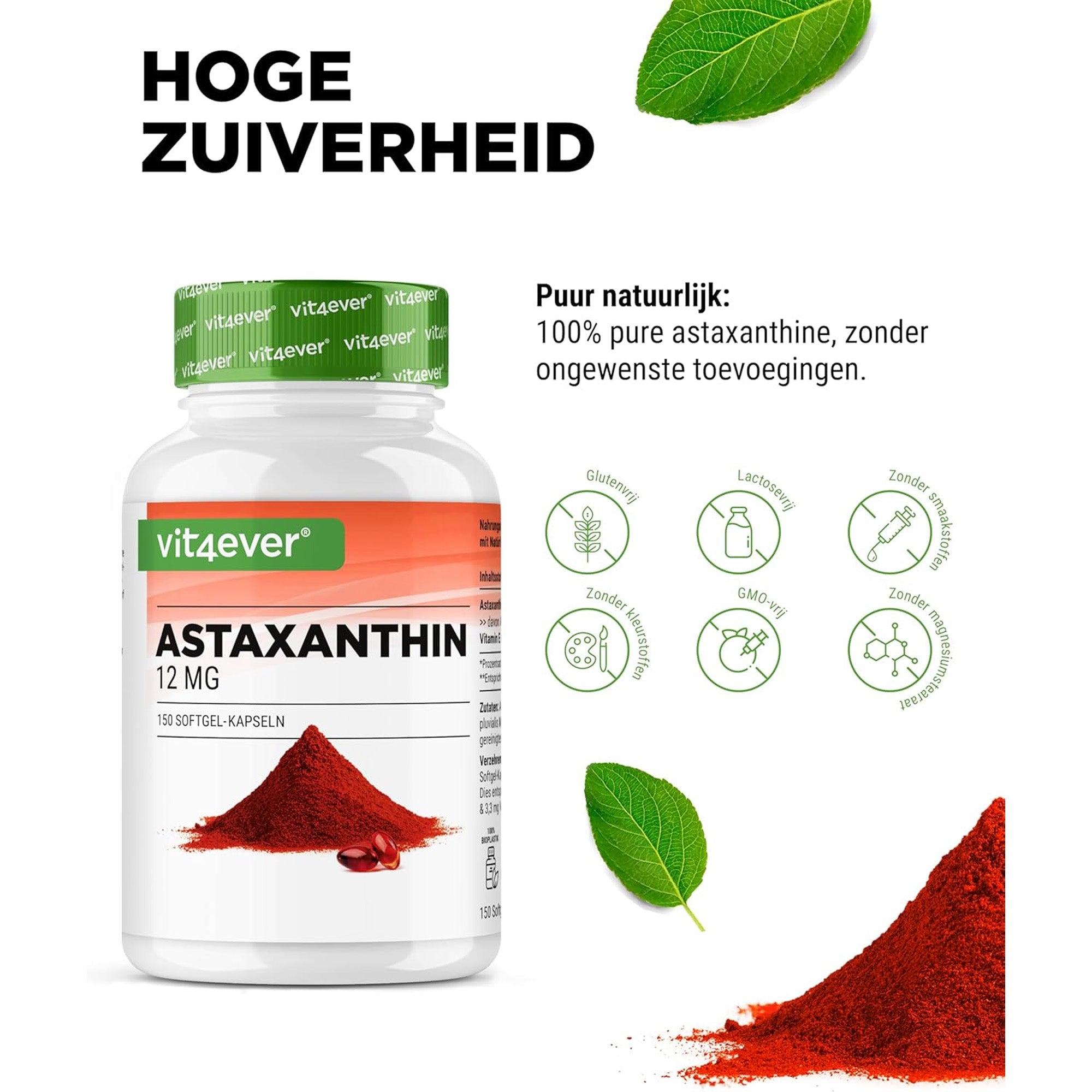 Astaxanthine 12mg | Vit4ever