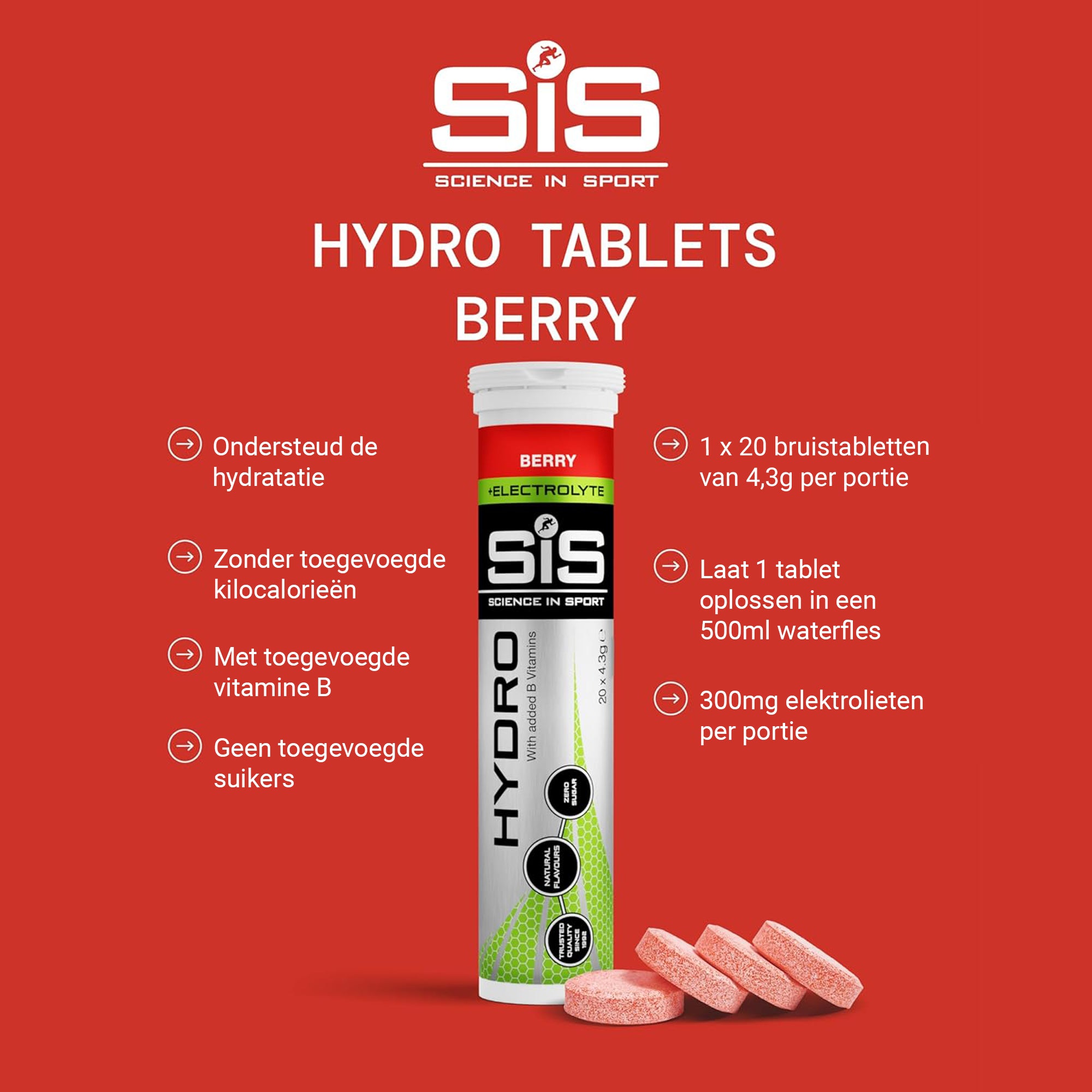 SiS Hydro Tablets | Elektrolyten | Berry