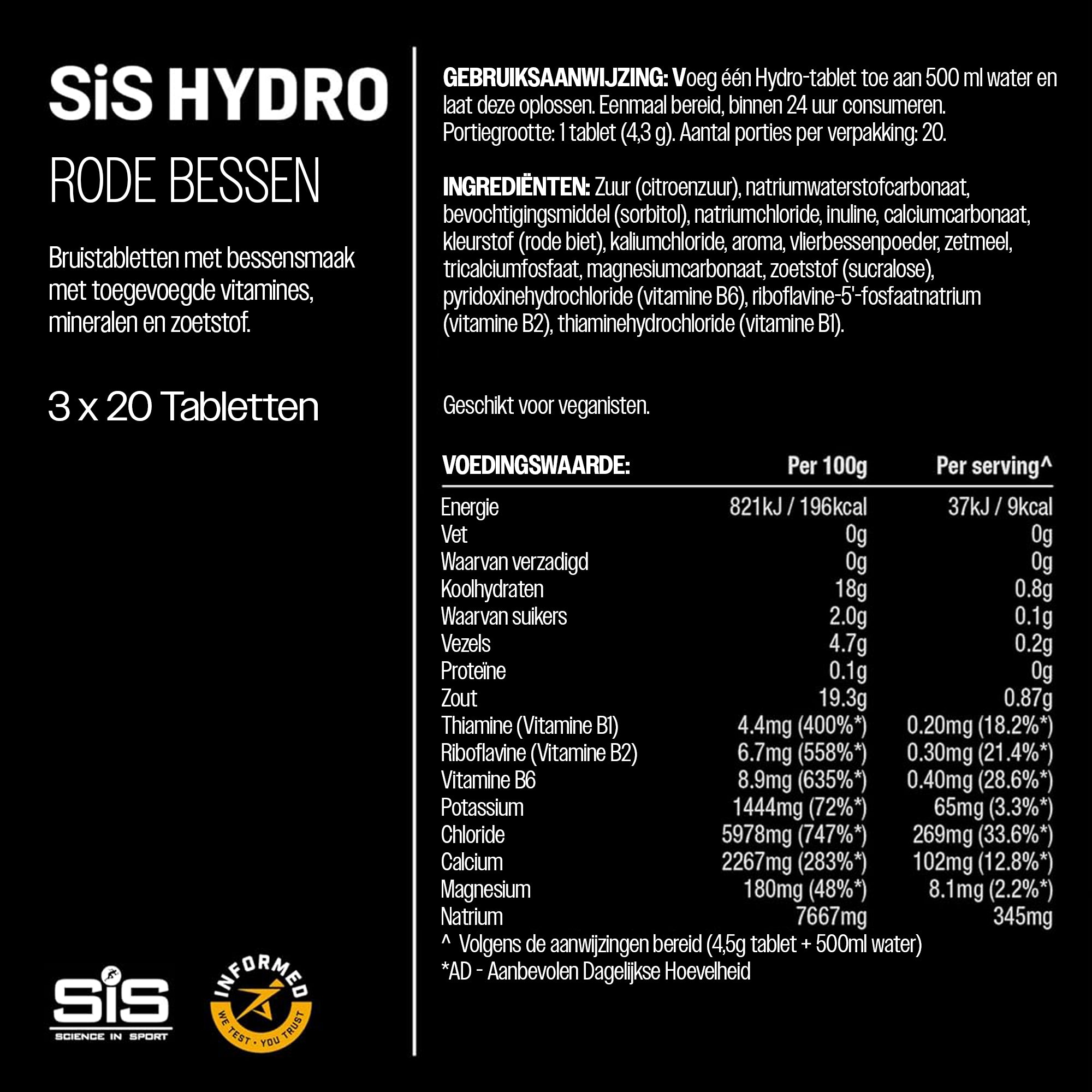 SiS Hydro Tablets | Elektrolyten | Berry