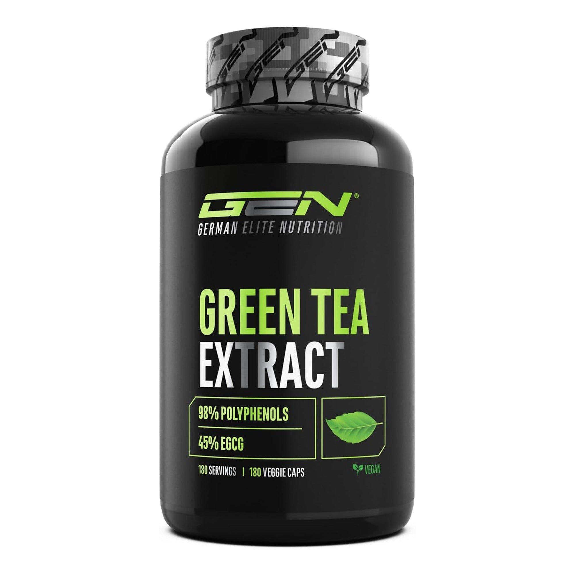 GEN Green Tea Extract 750 mg 180 capsules verpakking