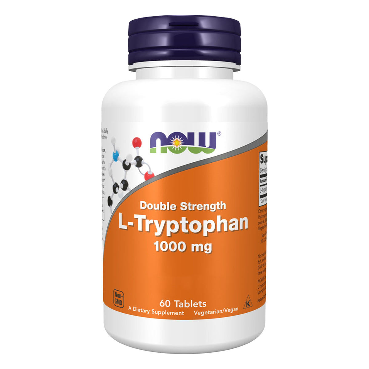 L-Tryptofaan 1000mg Double Strength | 60 Tabletten | NOW Foods