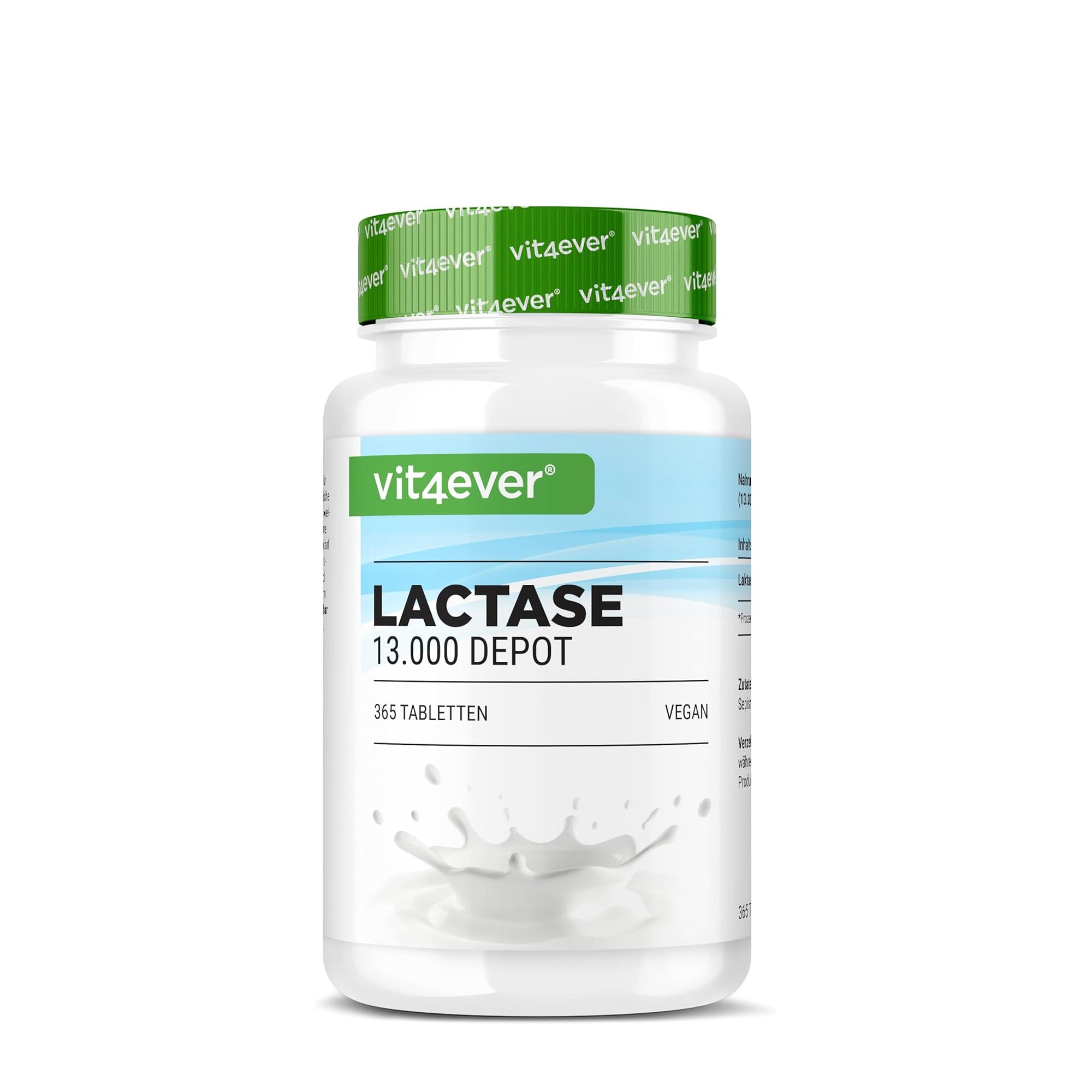 Lactase Supplementen 13.000 en 22.000 FCC (Slow-release) | 120 of 365 tabletten | Vit4ever