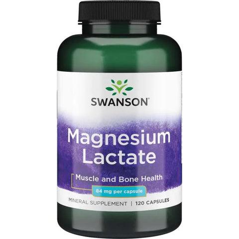 Magnesium Lactaat | 120 Capsules | Swanson