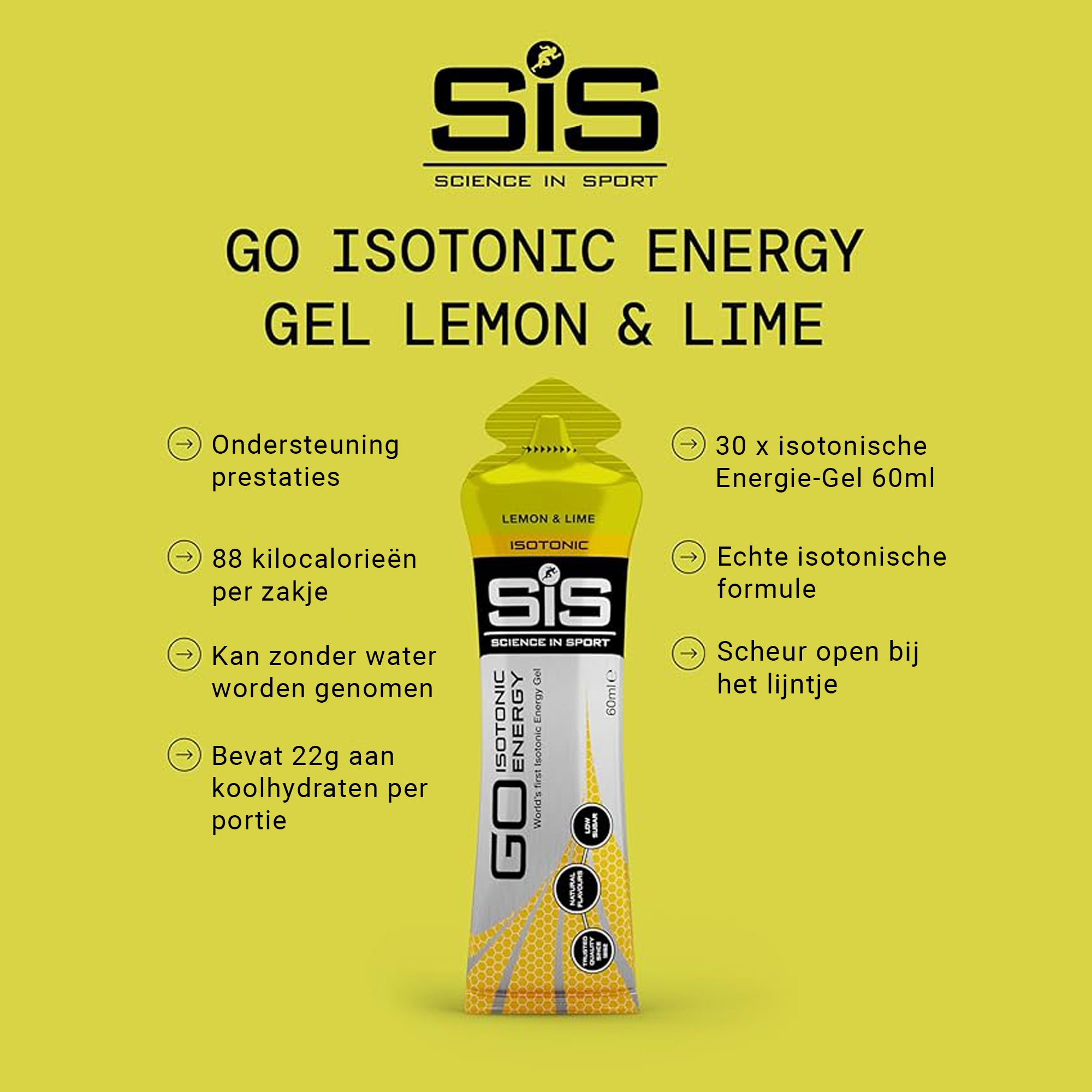 SiS Go Isotonic Energy Gel | Lemon & Lime