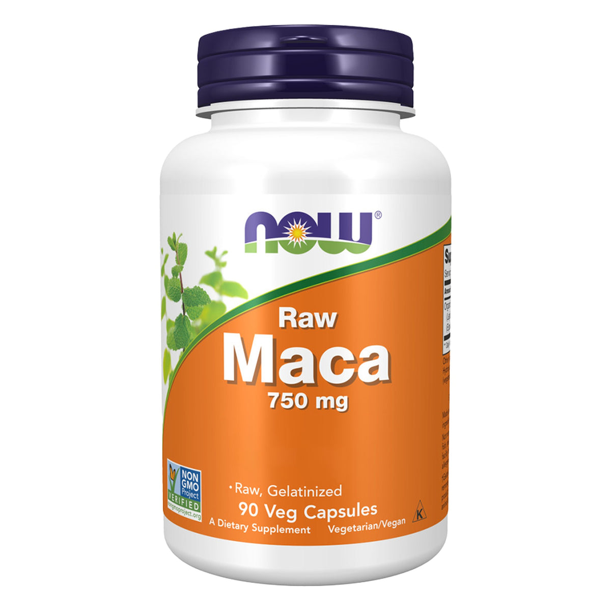Maca 6:1 Concentraat 750mg RAW | 90 Capsules | NOW Foods
