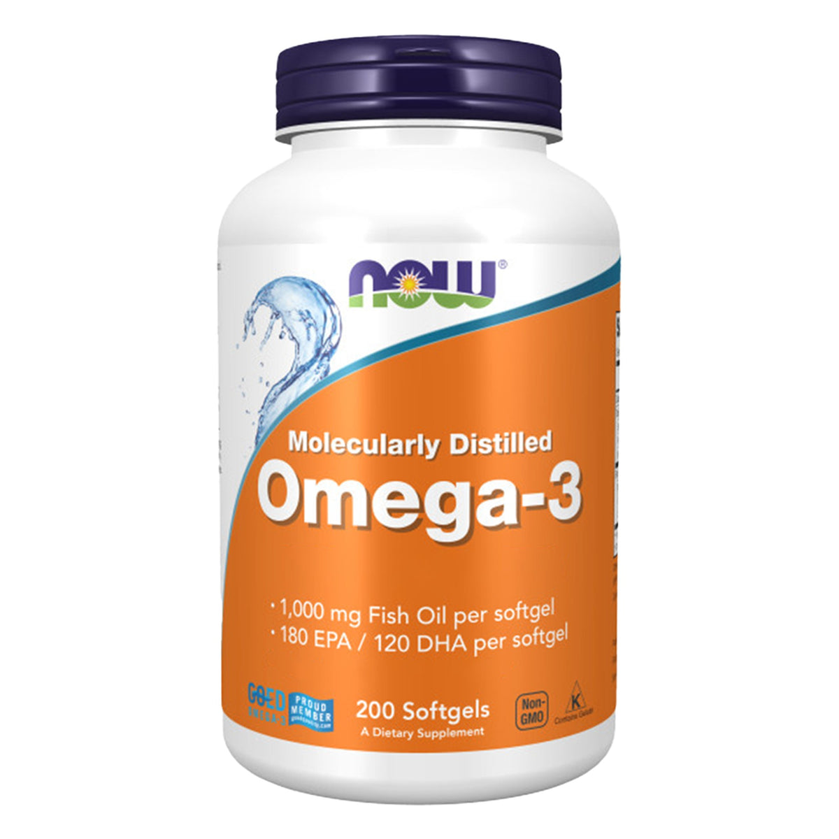 Omega-3 Visolie | 200 Softgels | NOW Foods