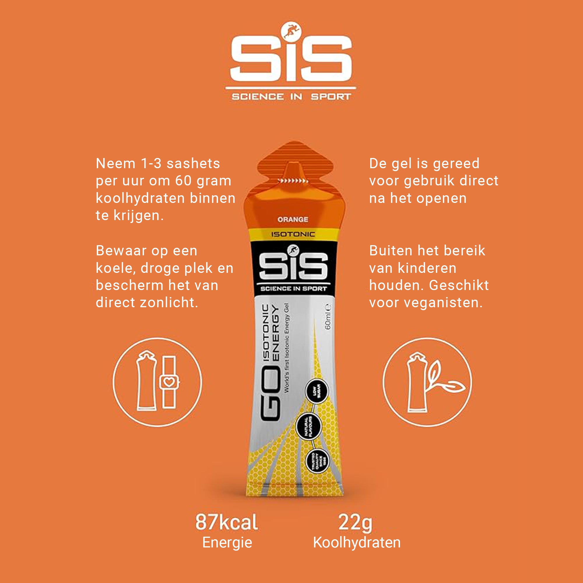 SiS Go Isotonic Energy Gel | Orange