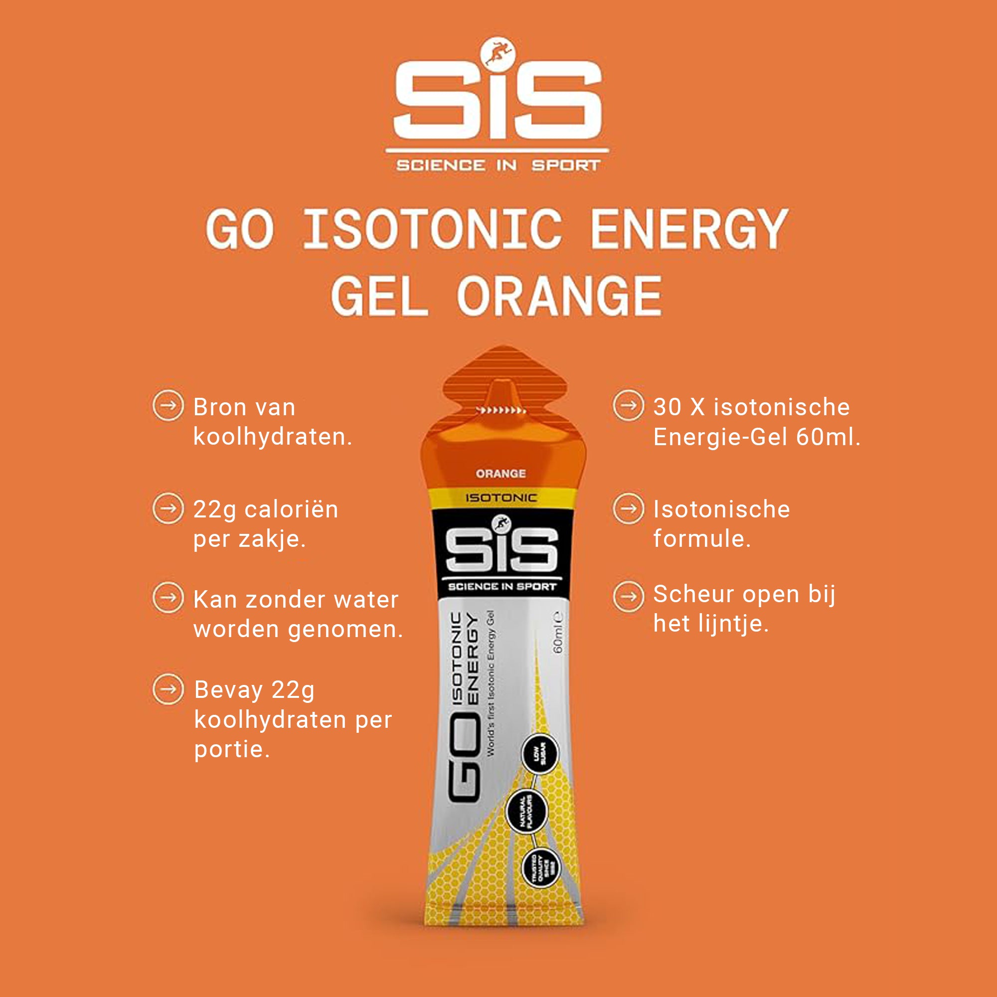 SiS Go Isotonic Energy Gel | Orange