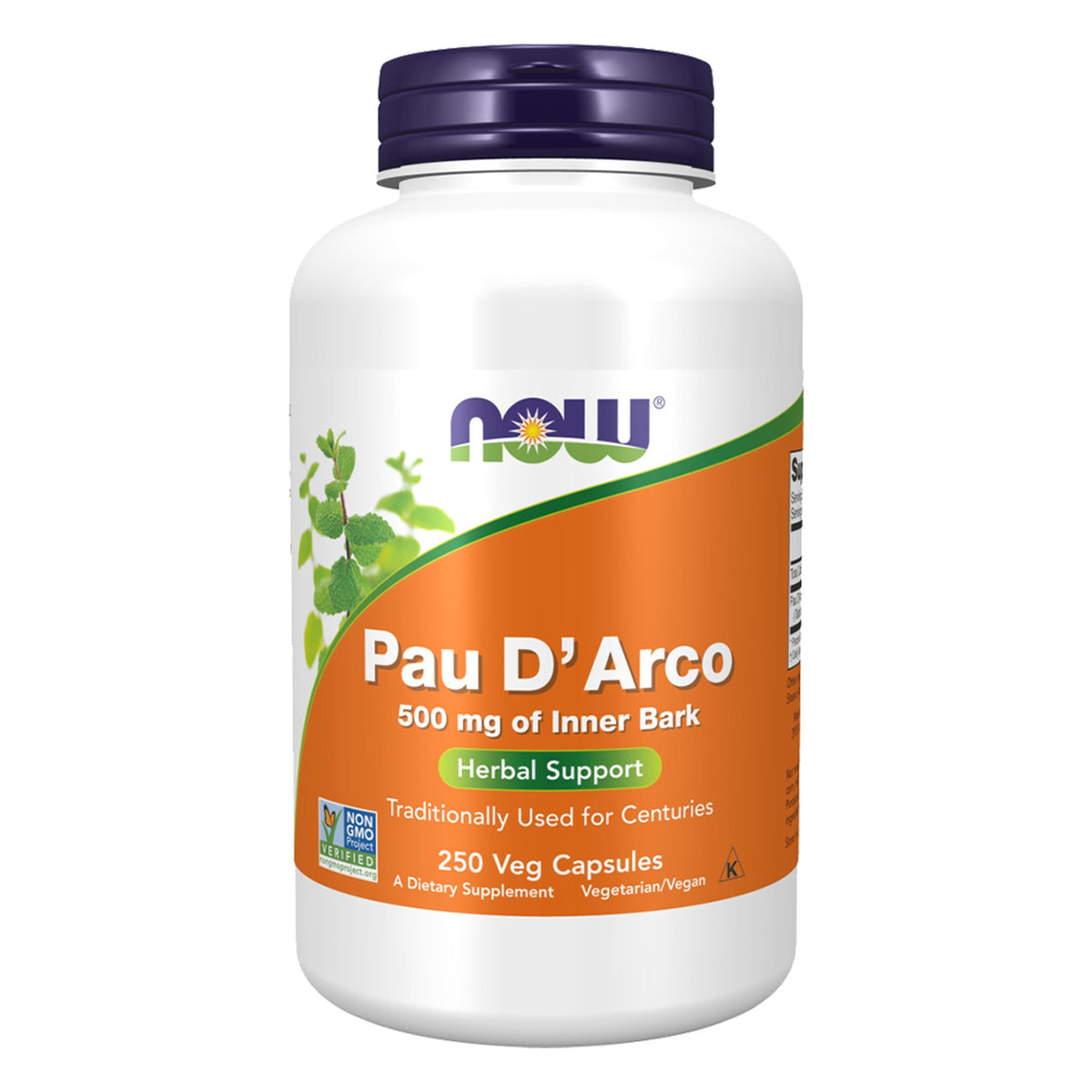 Pau D'Arco 500mg | 100 Capsules | NOW Foods