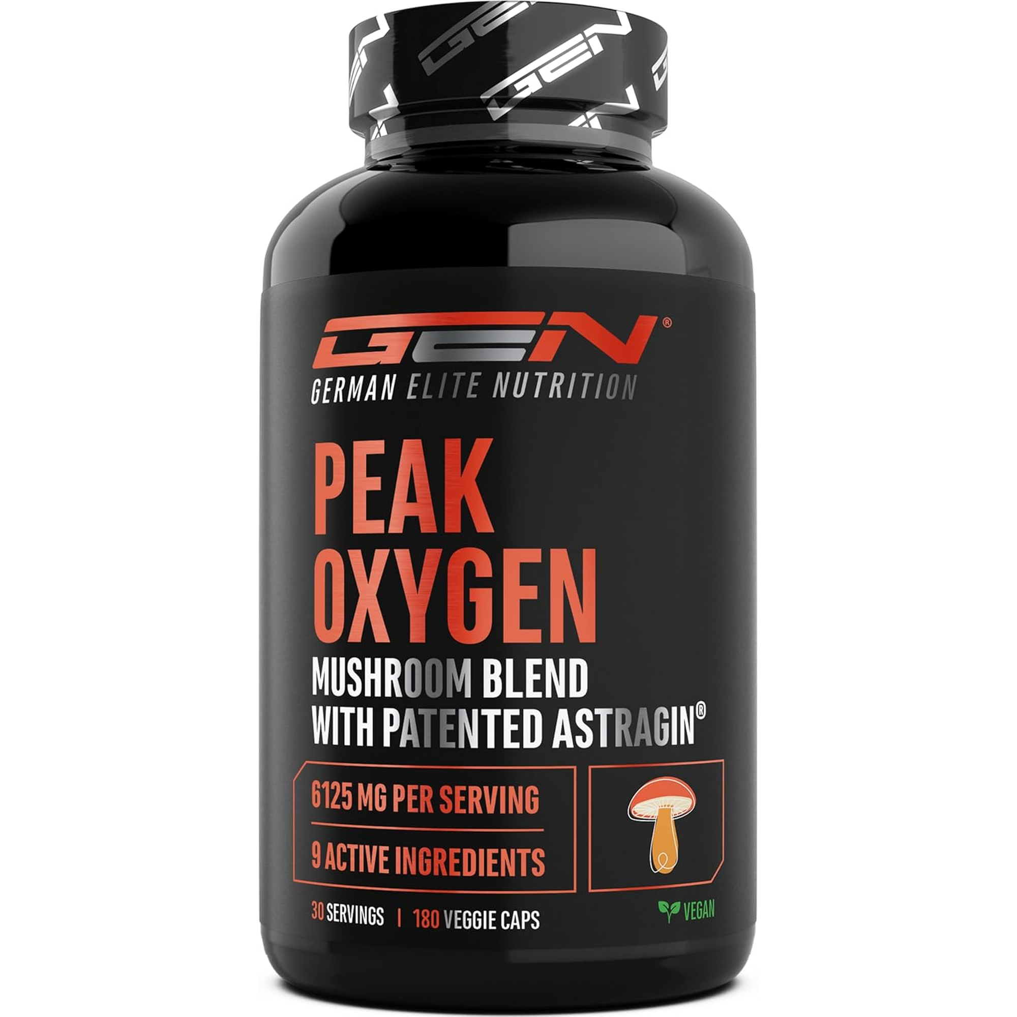 GEN Peak Oxygen paddenstoelencomplex 180 capsules vooraanzicht