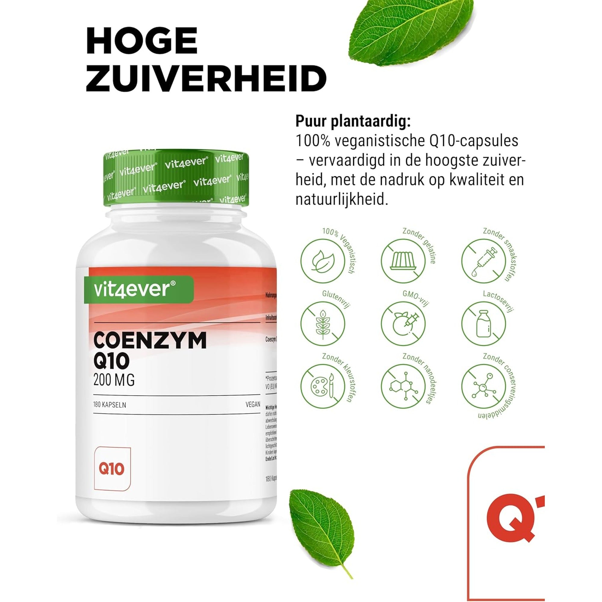 Vit4ever Coenzym Q10 200 mg productafbeelding