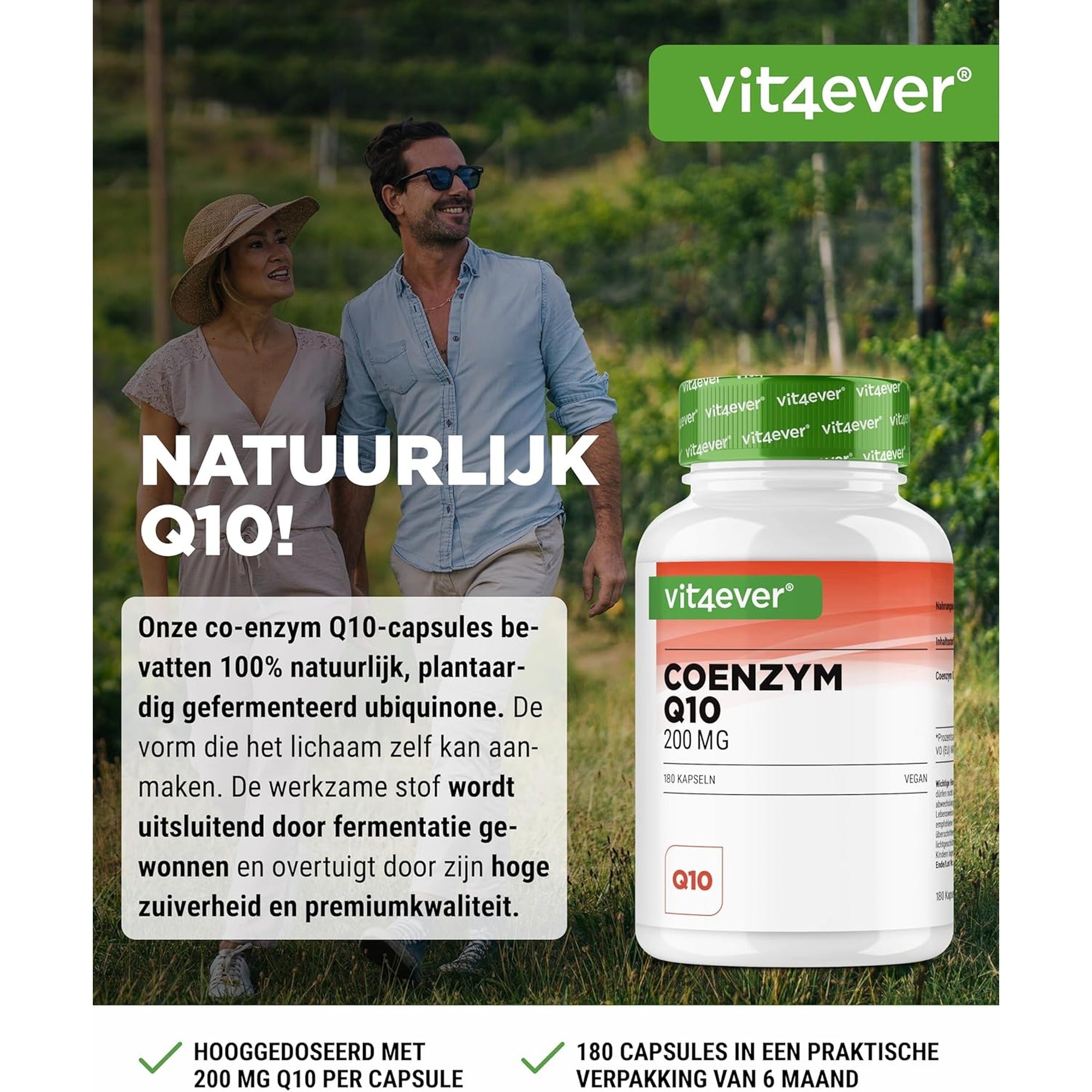 Vit4ever Coenzym Q10 200 mg productafbeelding