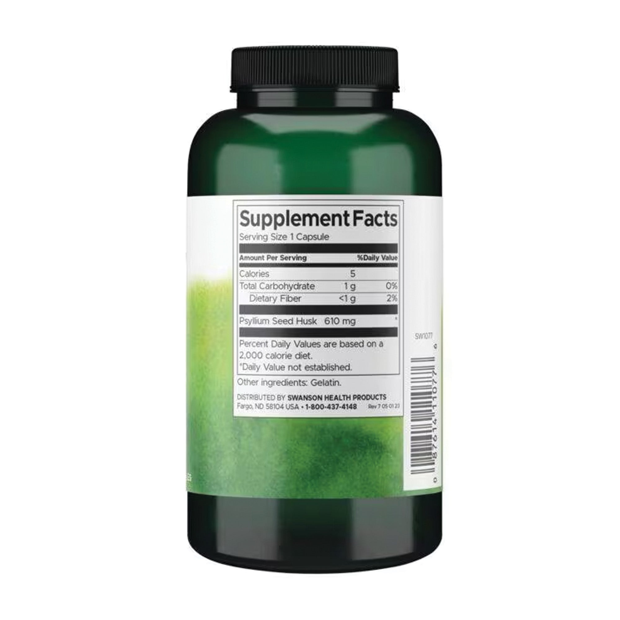 Psyllium vezels (Psyllium Husk) 610 mg | Swanson