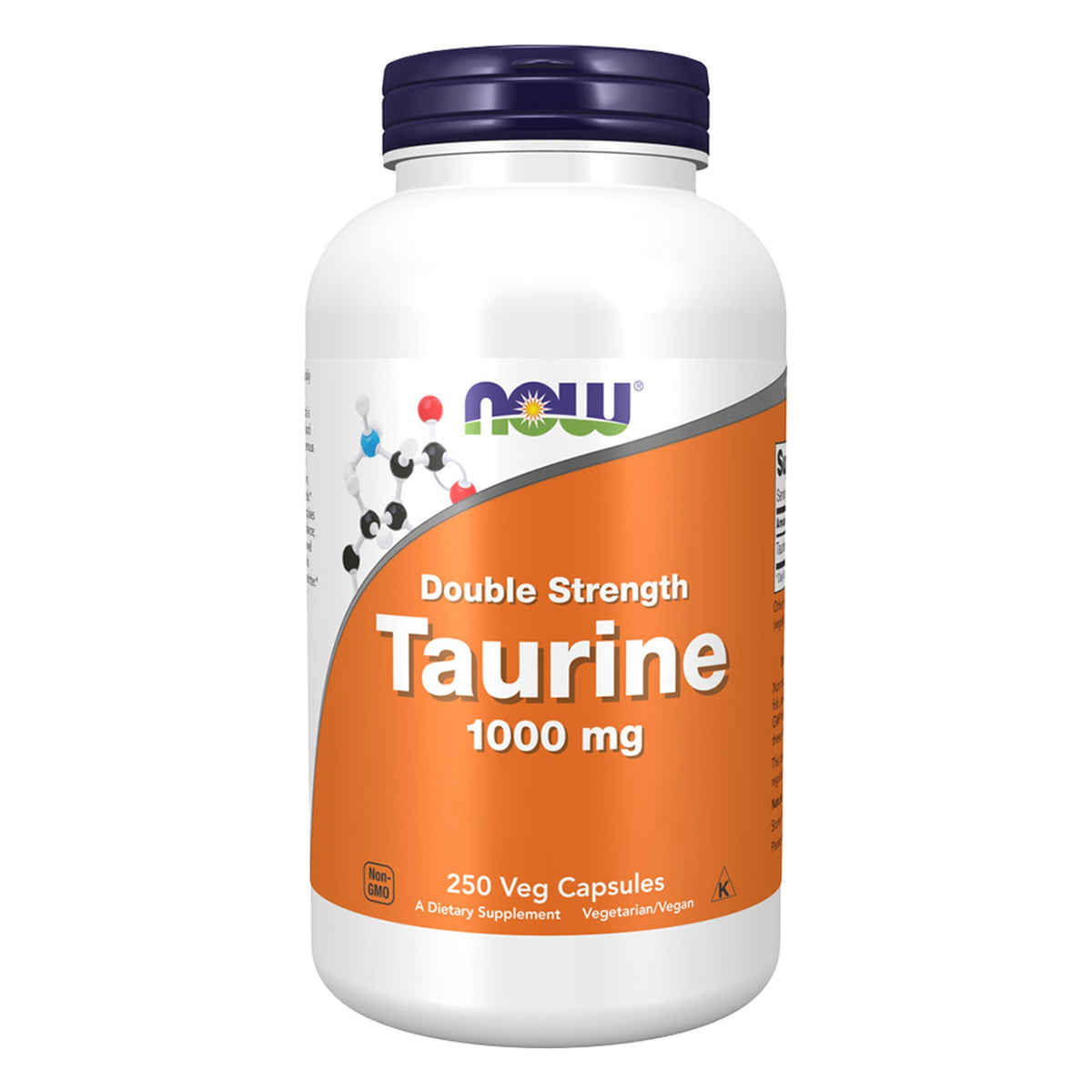Taurine 1000mg Double Strength | 250 Capsules | NOW Foods