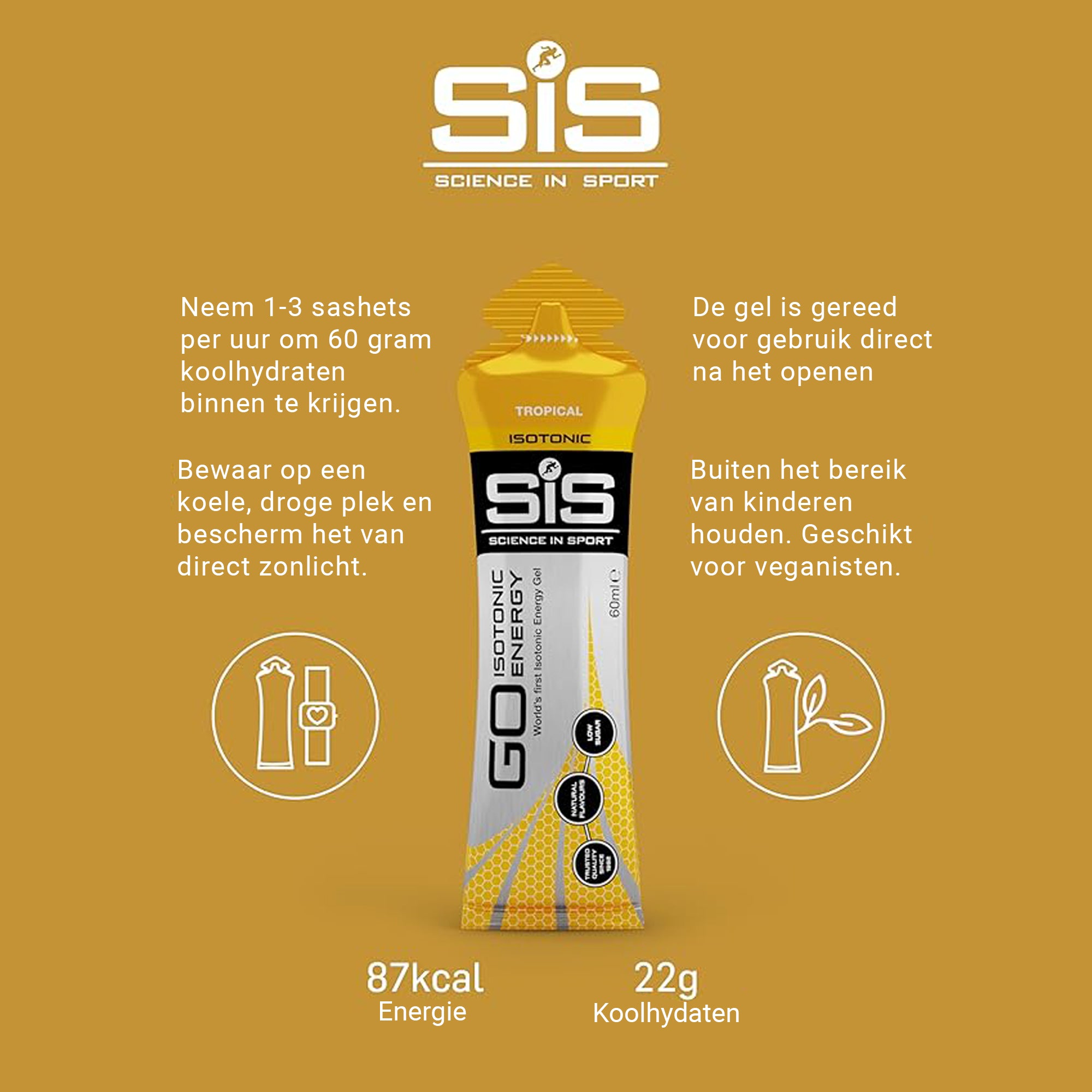 SiS Go Isotonic Energy Gel | Tropical