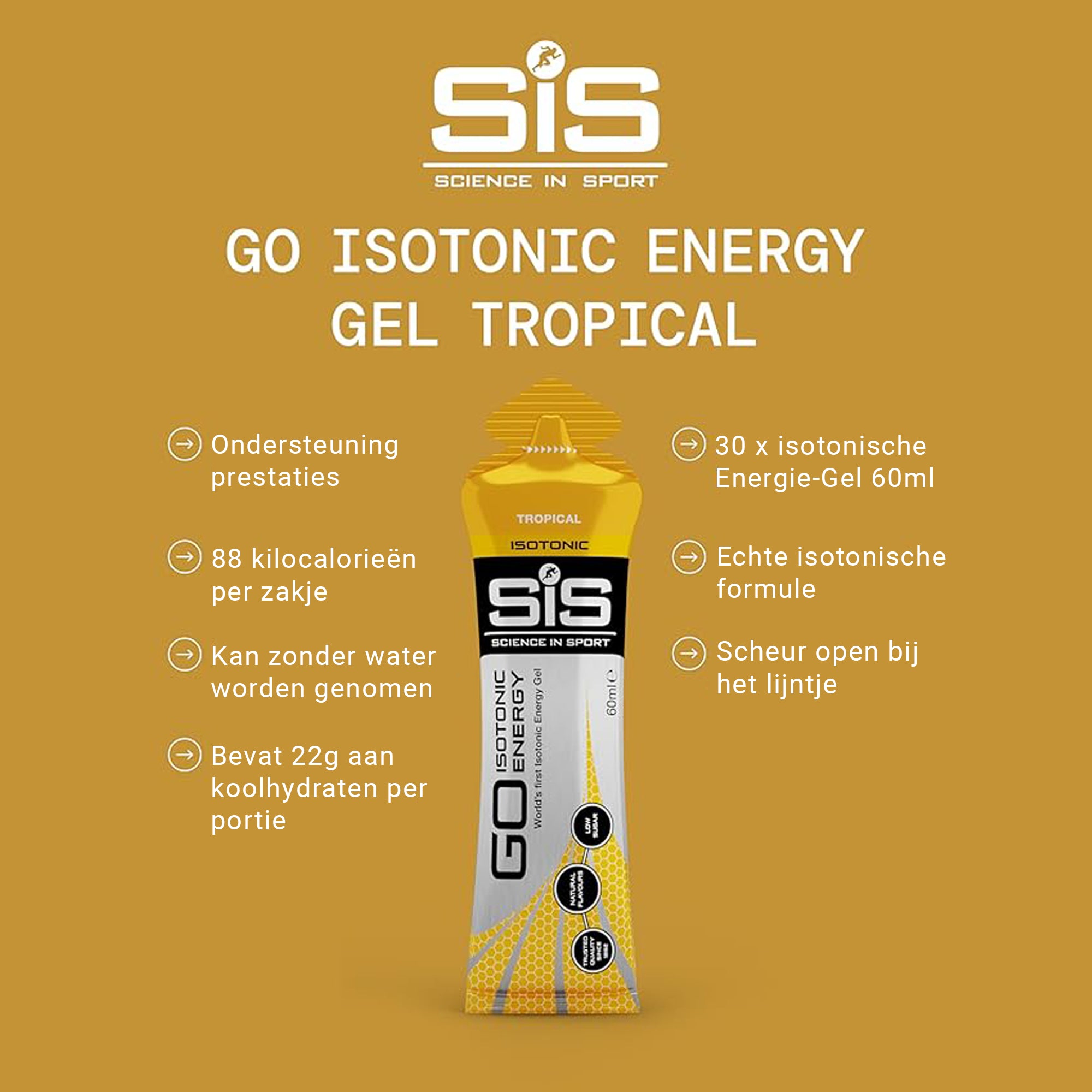 SiS Go Isotonic Energy Gel | Tropical