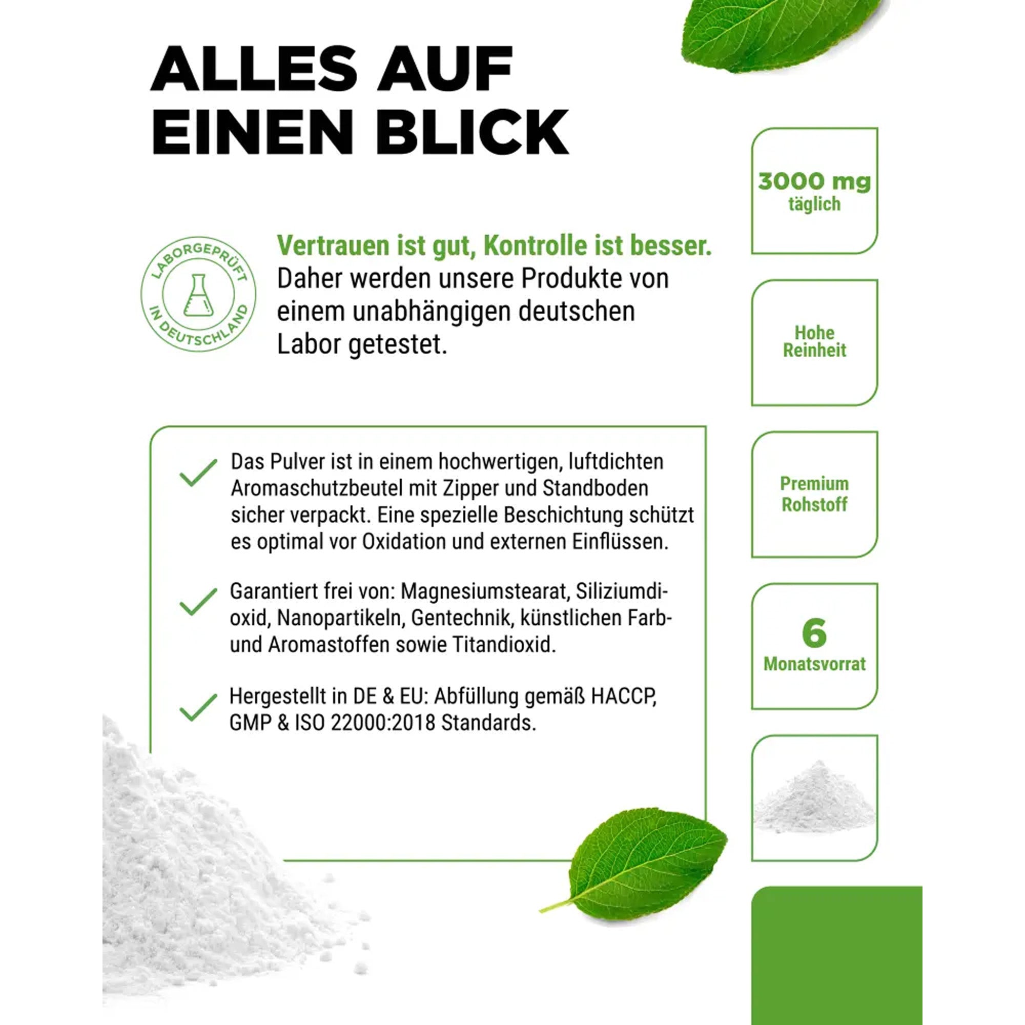 GABA Poeder (Gamma-Aminoboterzuur) 540 g | 180 porties | Vit4ever