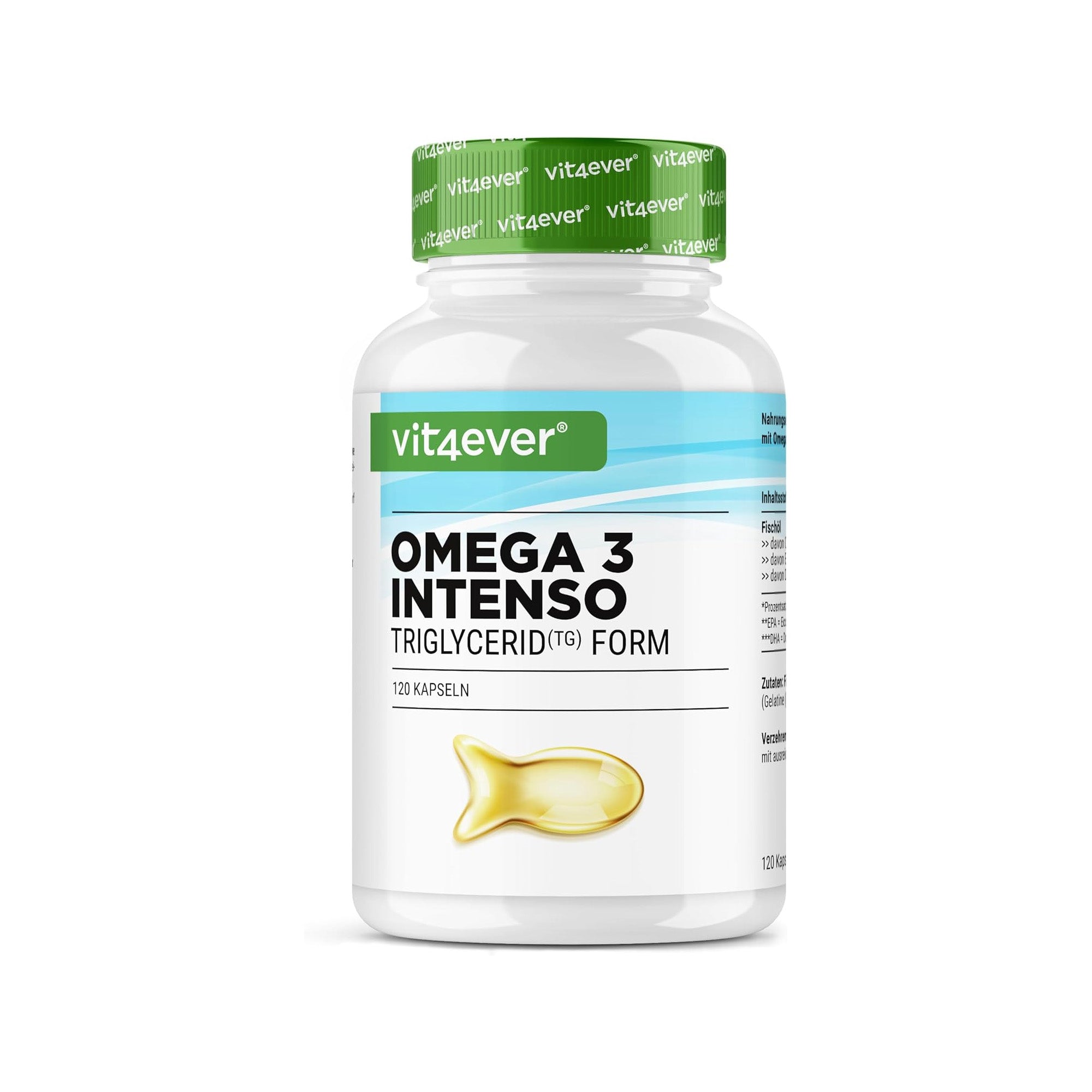 Fischöl | Omega 3 Intenso | Triglyceridform | 1000 mg | Vit4ever
