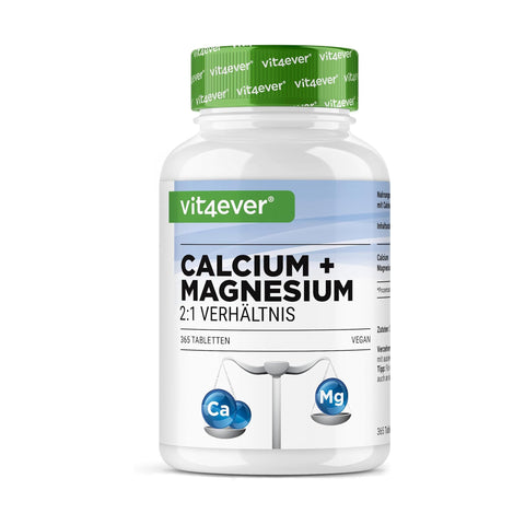 Calcium + Magnesium 2:1 | 180 of 365 Tabletten | Vit4ever