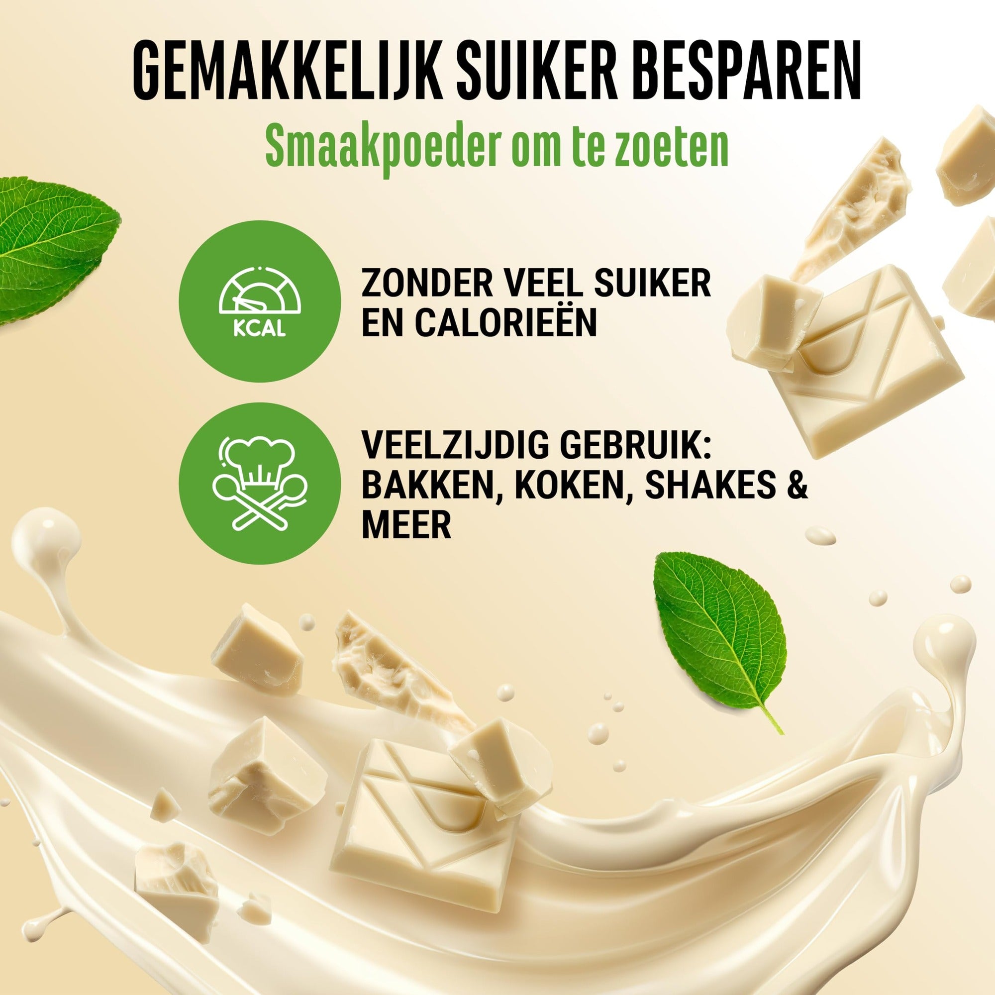 Vit4ever Flavor Craft Witte chocolade 250 g smaakpoeder met 50 porties en romige consistentie