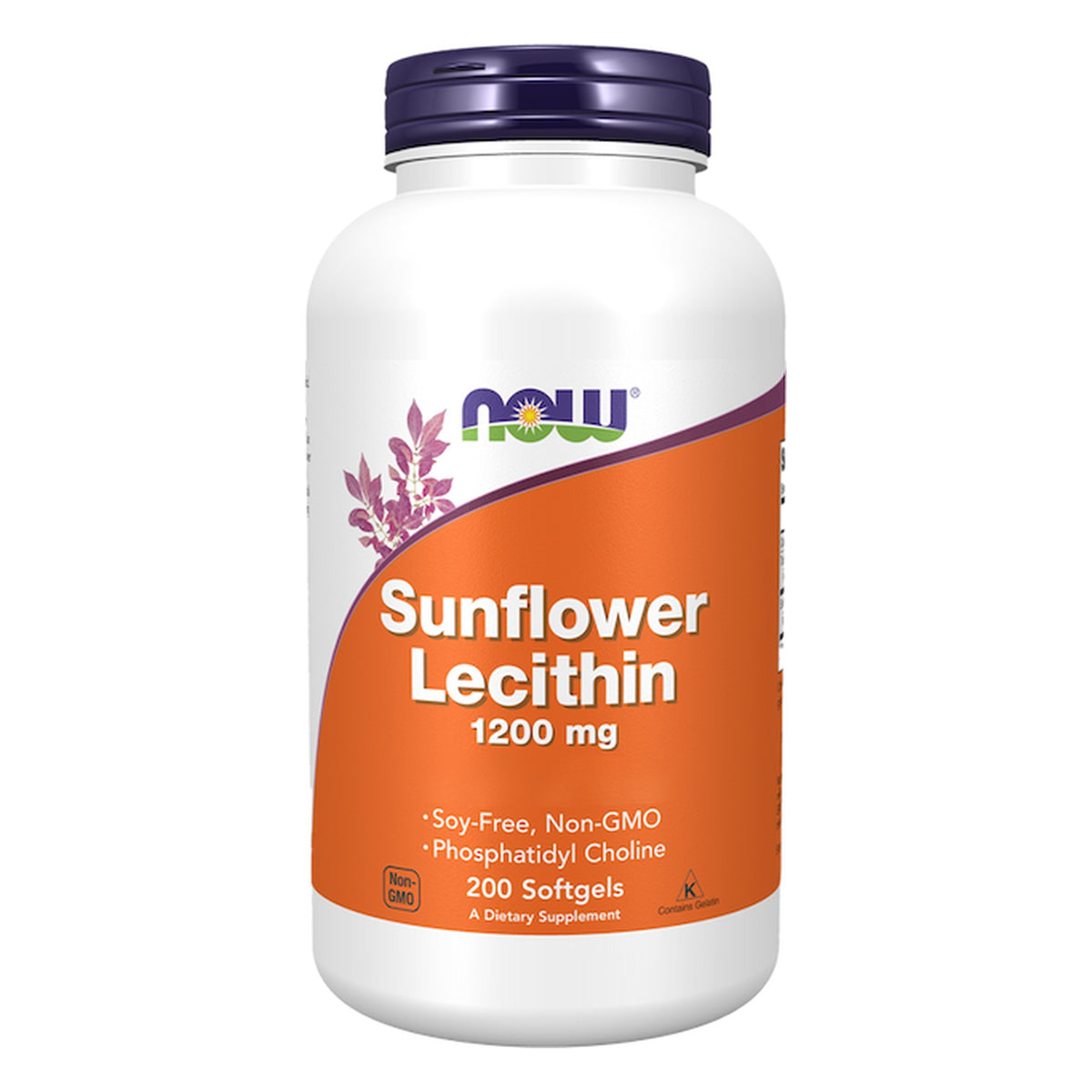 Zonnebloemlecithine 1200mg | 200 Softgels | NOW Foods