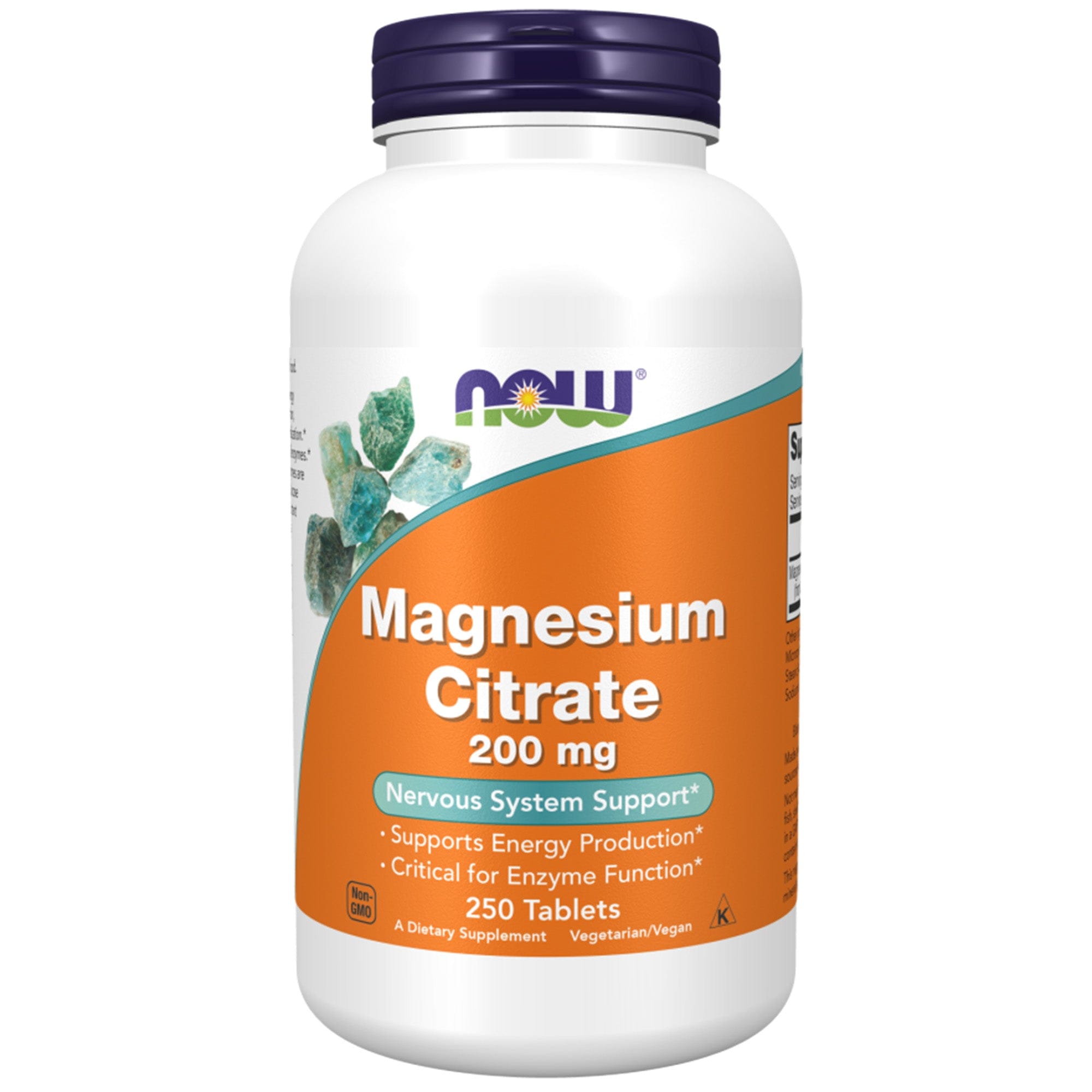 Magnesium Citraat 200 mg | 250 Tabletten | NOW Foods
